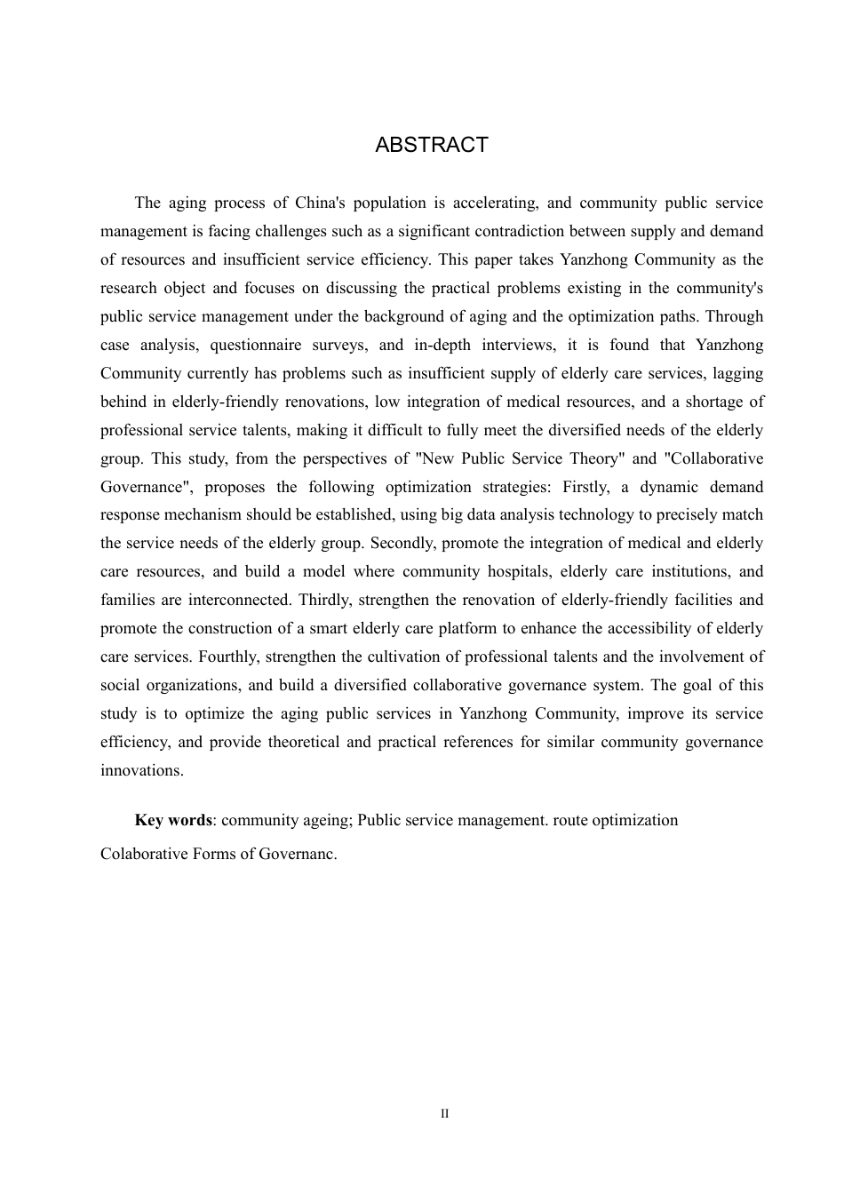 25年原文 社区老龄化背景下延中社区公共服务管理路径优化研究-查重6.34%-AI13.31%-18183字.pdf_第2页