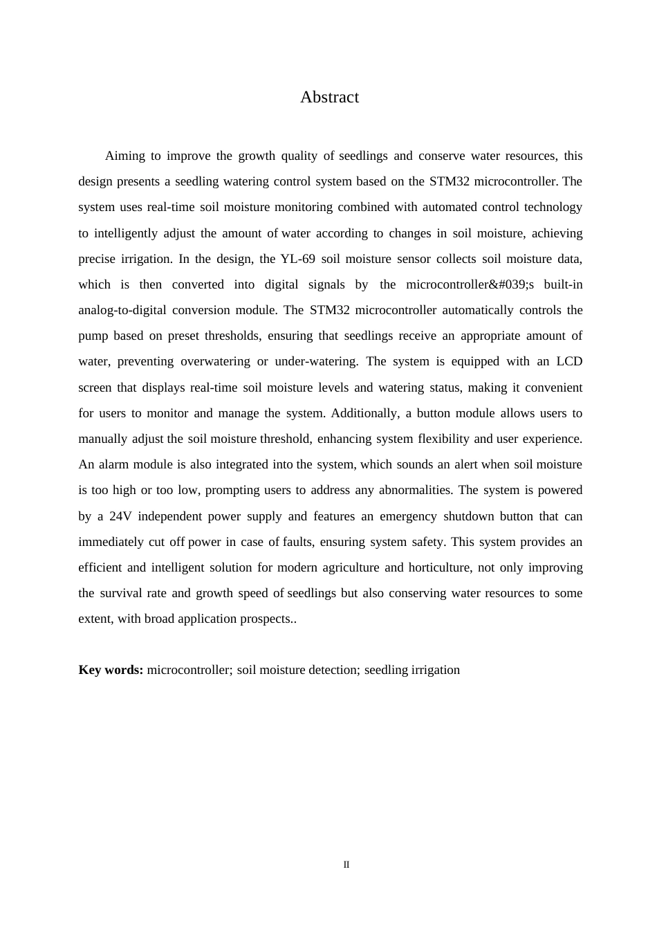 25年WP电气工程及其自动化-基于STM32的苗木浇水控制系统设计-5.740-16657.docx_第2页