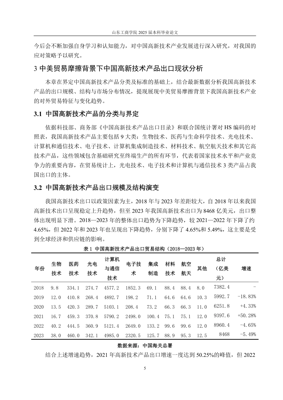 25年WP国际经济与贸易 中美贸易摩擦对中国高新技术产品出口的影响研究10.54-AI4.03-约14279字符.pdf_第10页