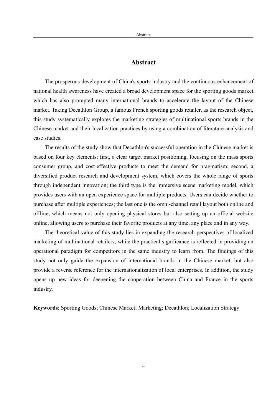 25年WP商务英语 法国体育用品企业在中国的市场营销策略——以迪卡侬为例1.03-AI15.04-约37331字符.pdf_第5页