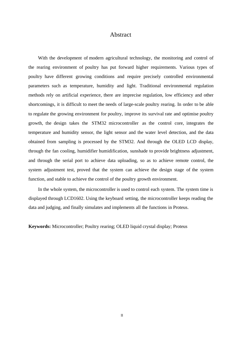 25年WP电气工程及其自动化-基于单片机的智能家禽环境监控系统设计-0-13105.docx_第2页