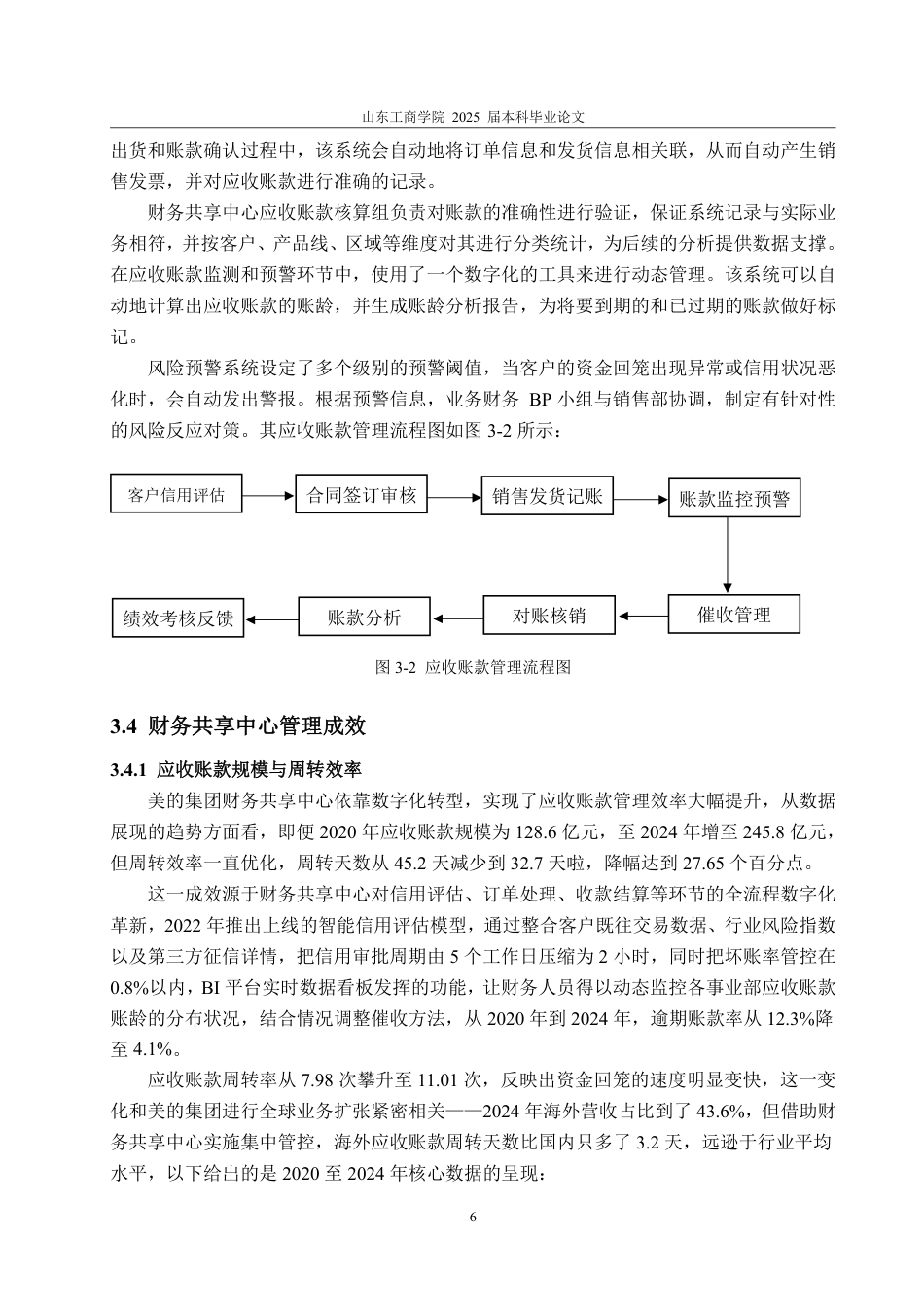 25年WP财务管理 财务共享模式下应收账款问题研究—以美的集团为例5.02-AI3.59-约14163字符.pdf_第10页