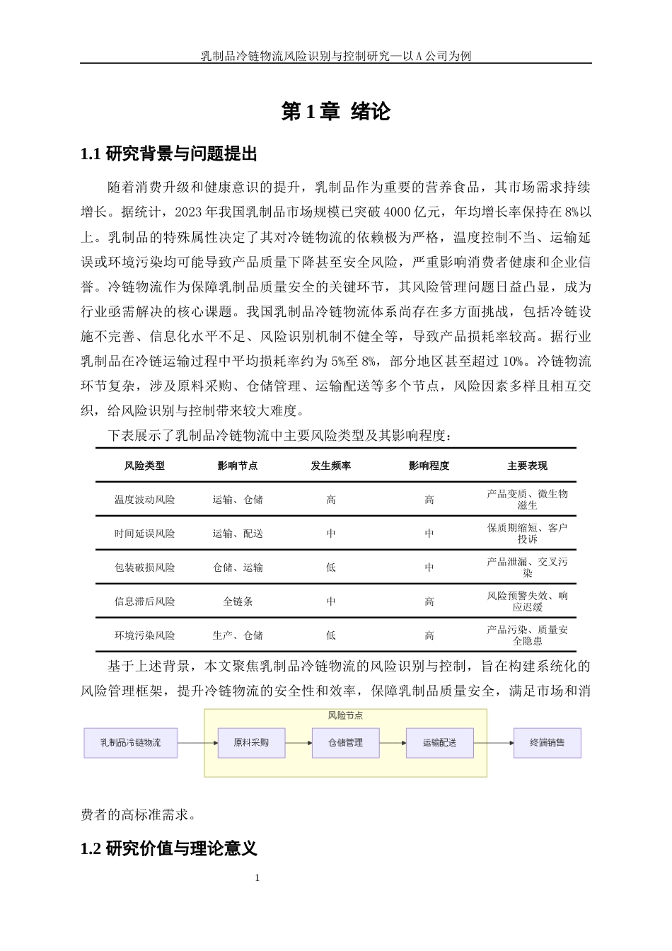 25年WP物流管理-乳制品冷链物流风险识别与控制研究-以A公司为例0-20309.docx_第6页