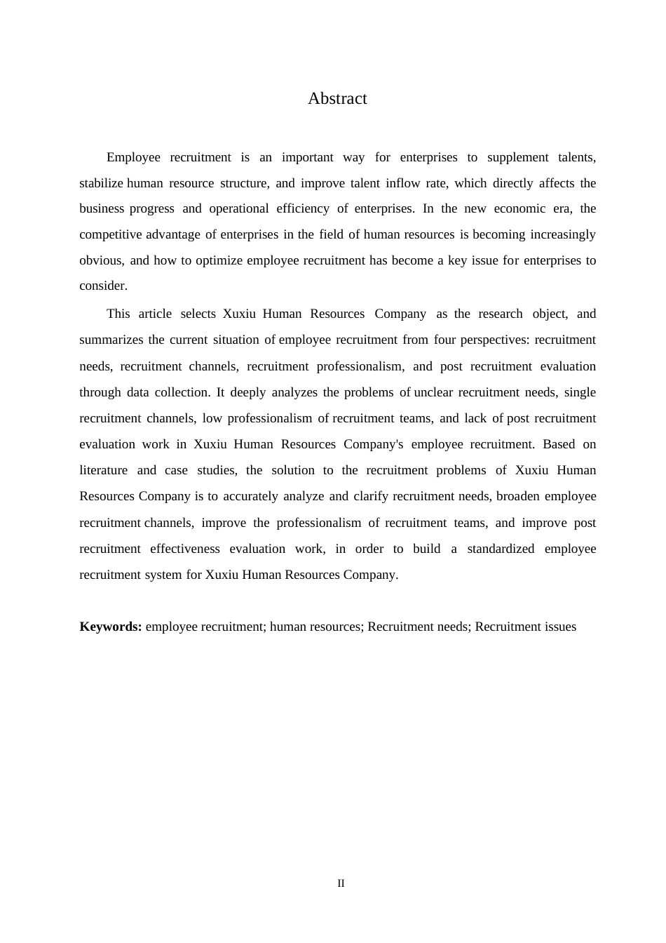 25年WP旭秀人力资源公司员工招聘存在的问题与对策-约14463字符.docx_第1页
