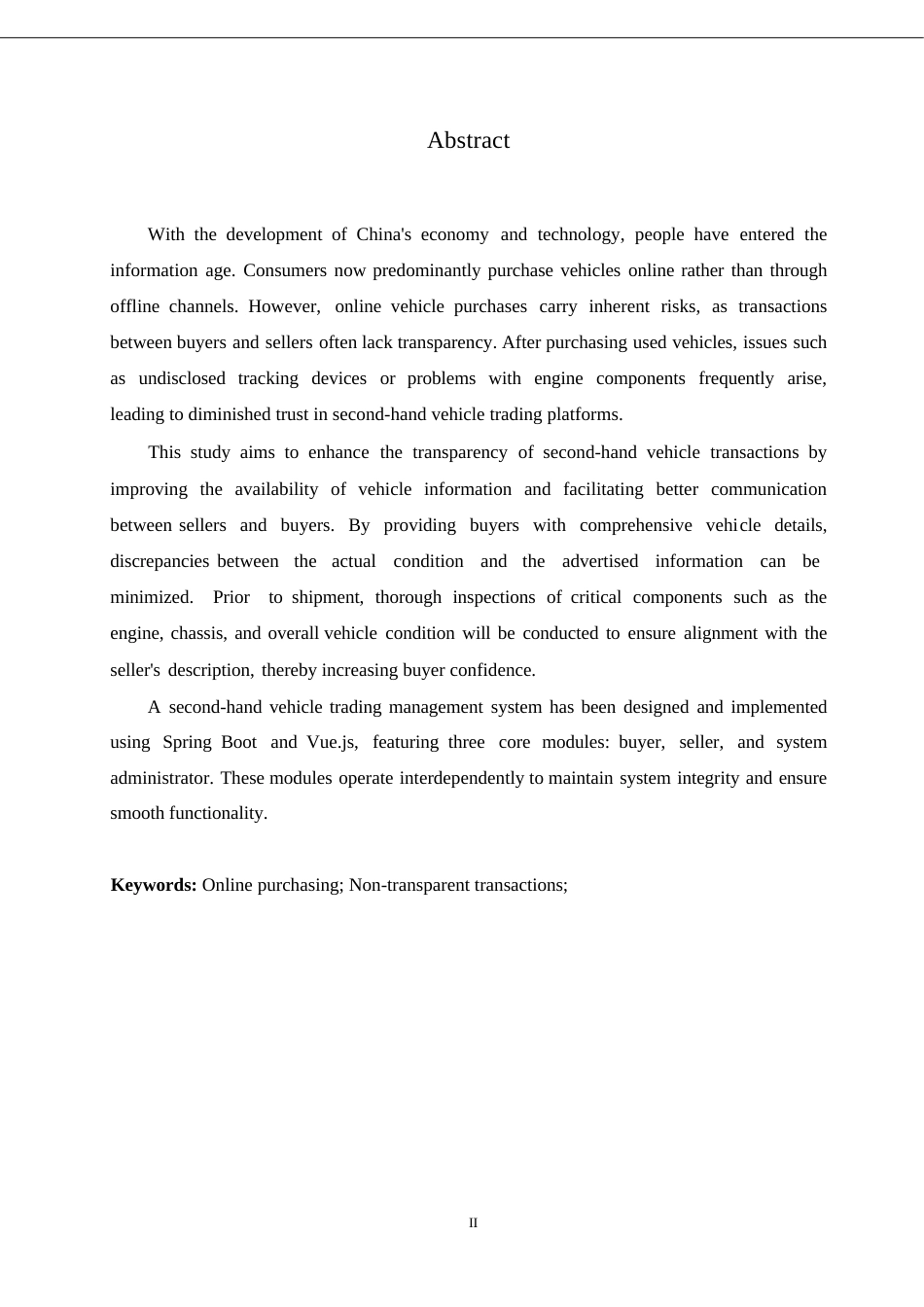 25年WP计算机科学与技术-基于SpringBoot+Vue的二手车辆交易管理系统设计与实现-26.210-11882.docx_第2页