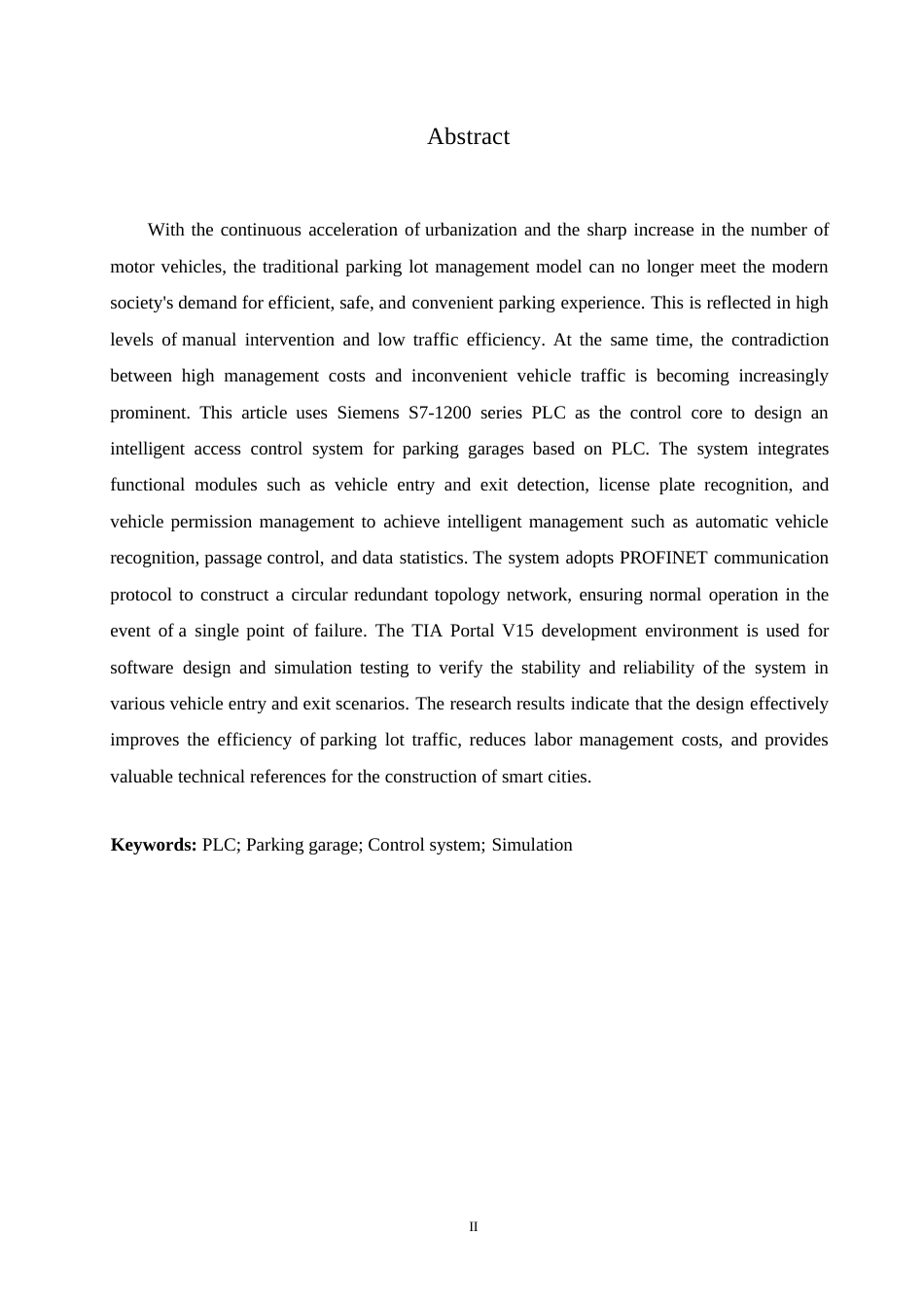 25年WP电气工程及其自动化-基于PLC控制的停车场自动化管理系统设计-3.780-14528.docx_第2页