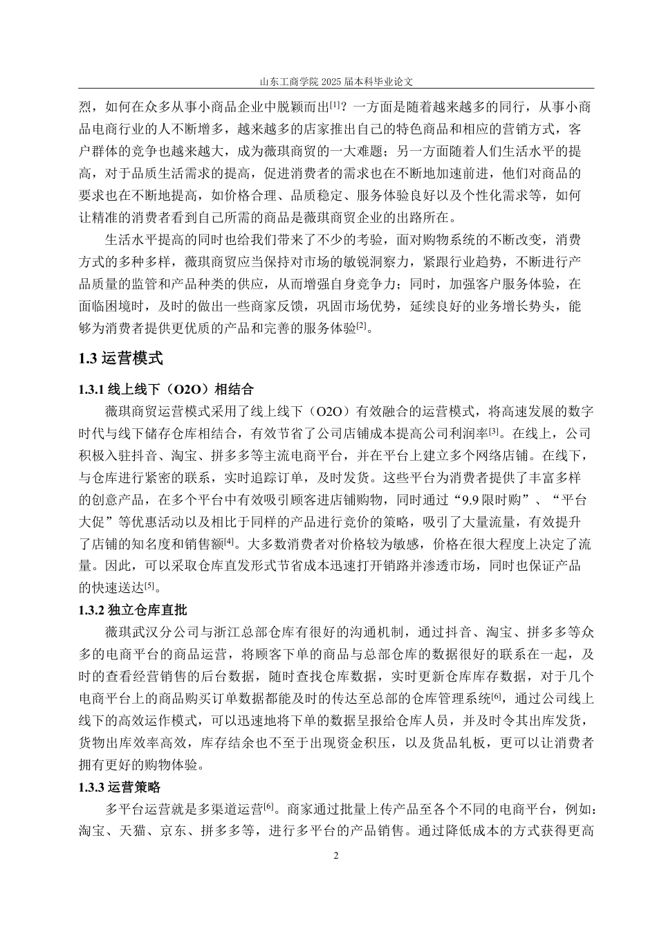 25年WP市场营销 标题：本科毕业论文(设计)题目：薇琪商贸电商运营策略研究-约13571字符.pdf_第6页