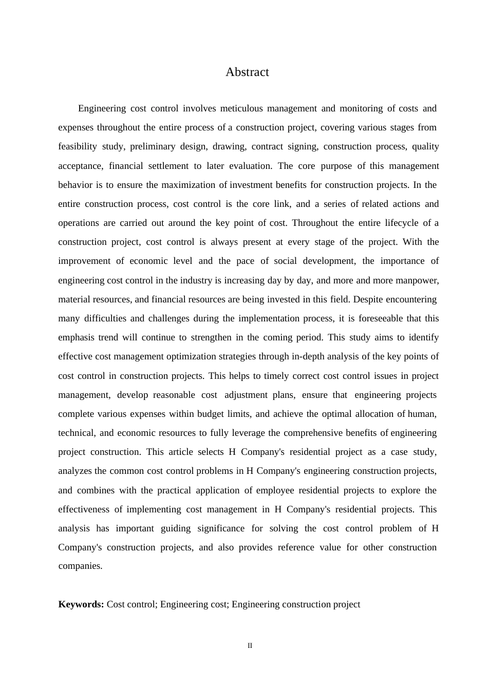 25年WP建筑工程造价案例管理现状分析-基于H公司住宅楼项目0-约12138字符.docx_第2页