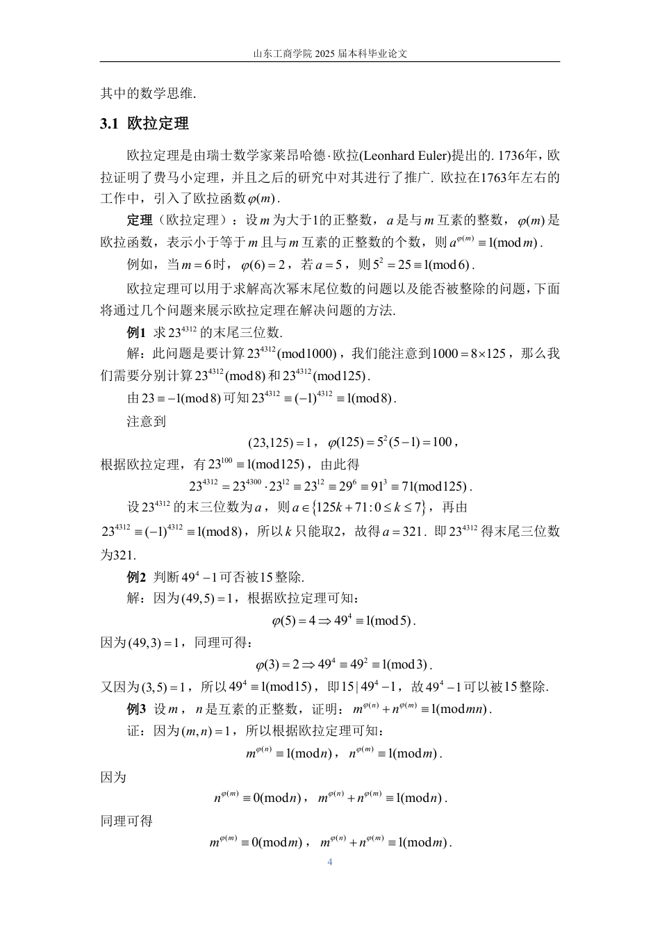 25年WP数学与应用数学 同余理论及其简单应用-AI-约11041字符.pdf_第9页