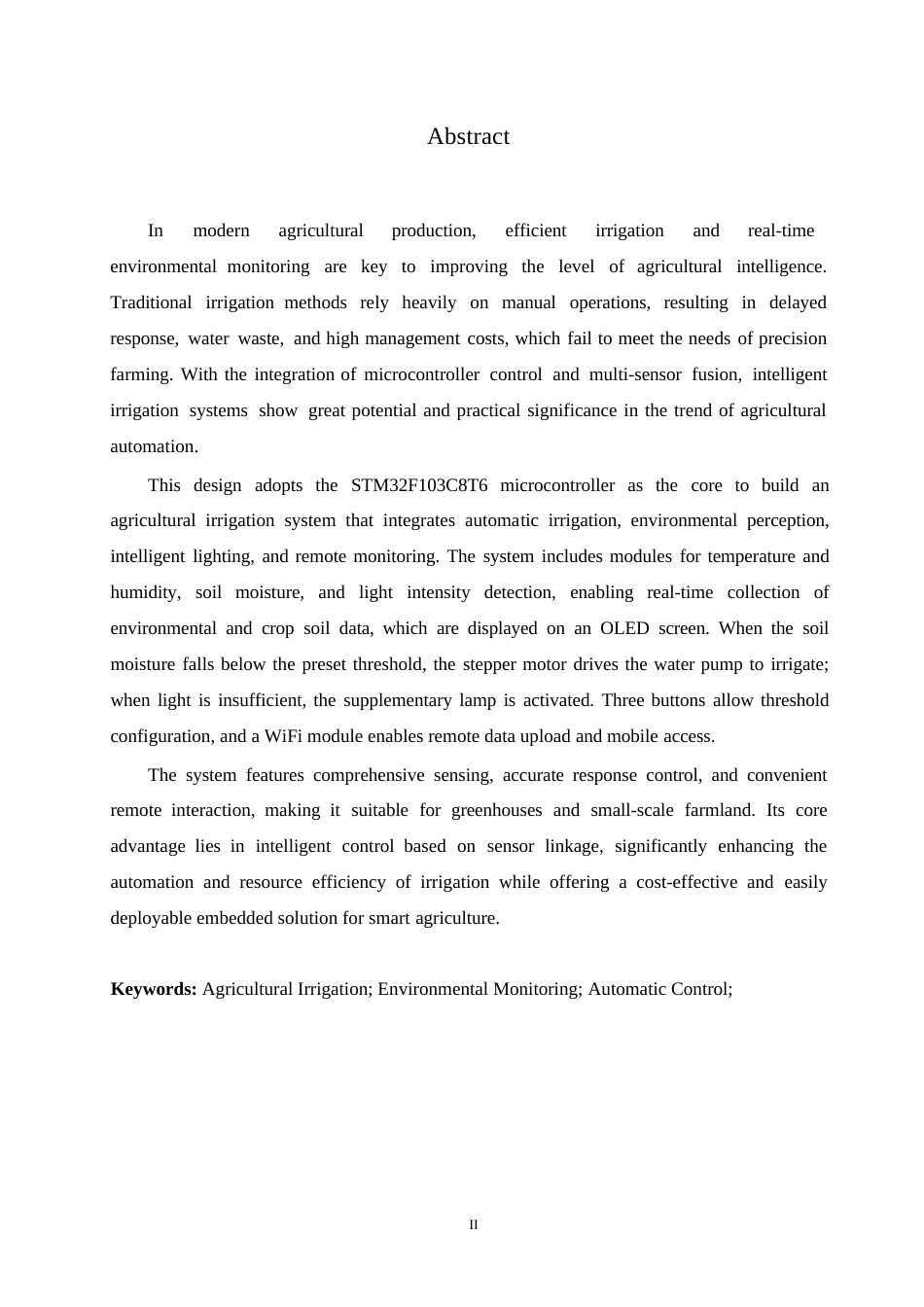 25年WP电气工程及其自动化-基于单片机的农业灌溉系统设计-7.850-16266.docx_第2页