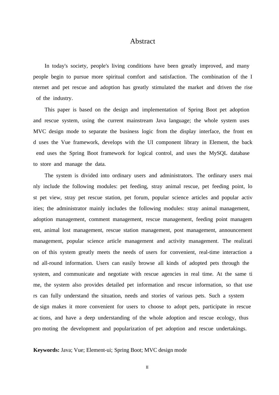 25年WP基于SpringBoot-Vue的宠物领养救助系统的设计与实现0-约12902字符.docx_第2页