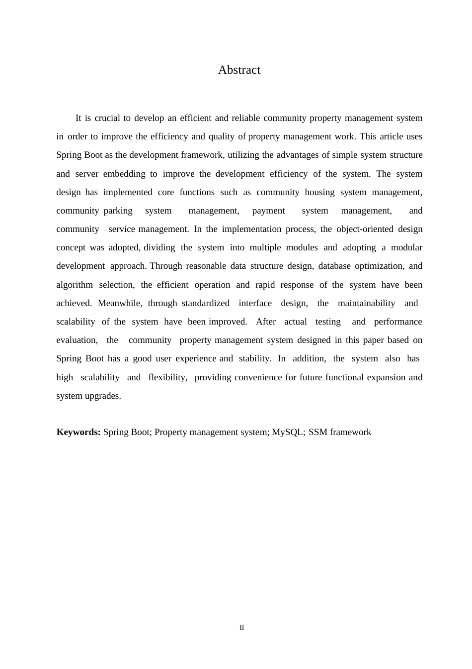 25年WP论文-基于Spring-Boot的小区物业管理系统的设计与实现0-约9242字符.docx_第2页