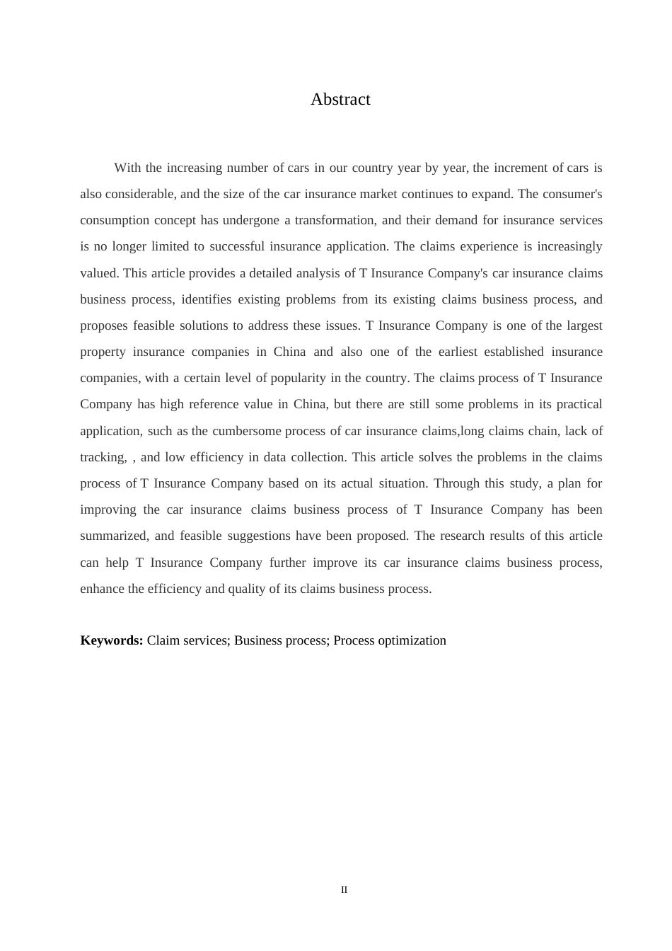 25年WP汽车服务工程-T公司车险理赔业务流程优化研究-16.390-19474.docx_第1页