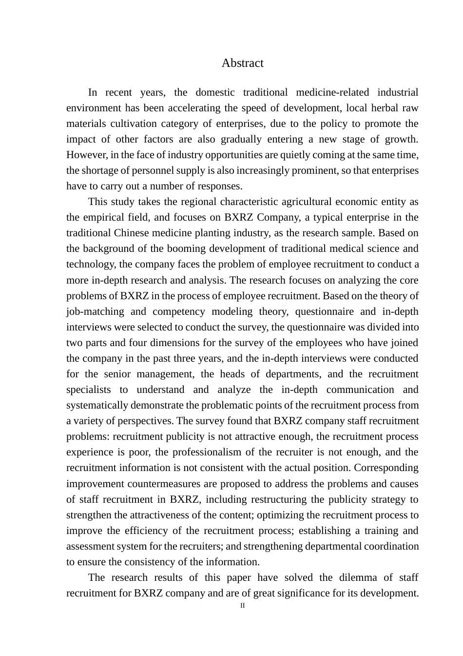 25年原文 BXRZ公司员工招聘问题及对策研究-查重6.21%-23972字.docx_第4页