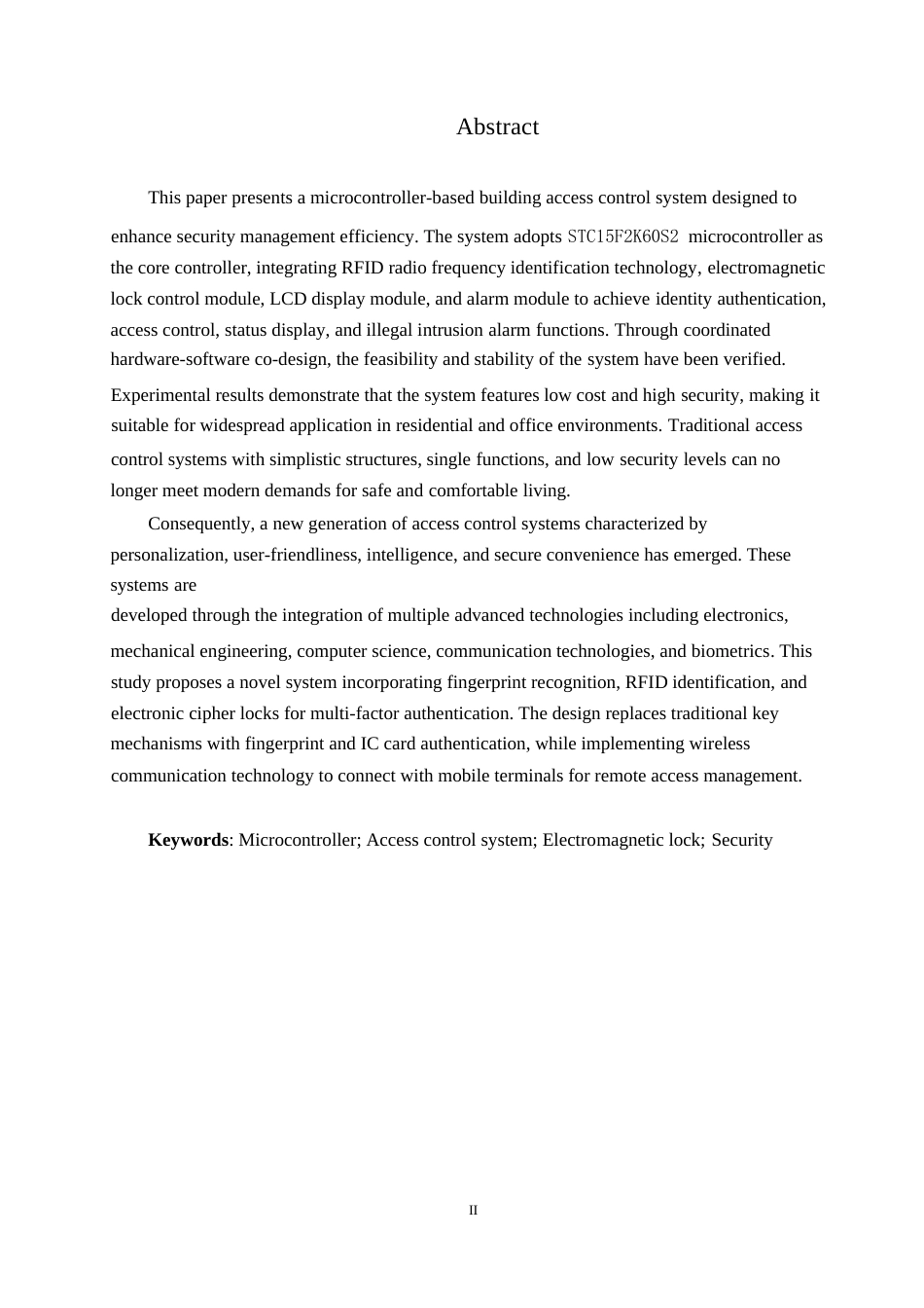 25年WP电气工程及其自动化-基于单片机的楼宇门禁控制系统设计-19.00-14061.docx_第2页