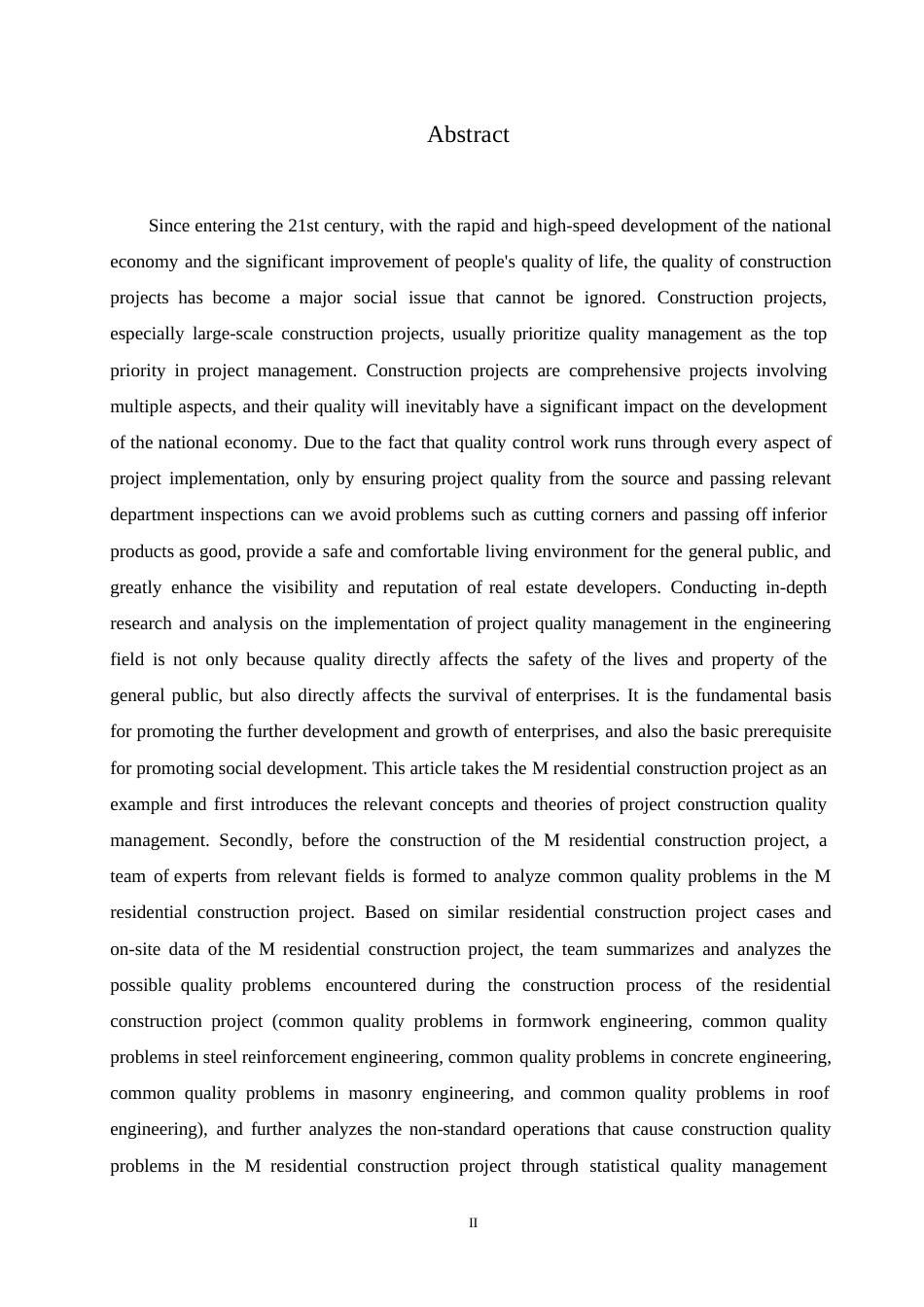 25年WP关键词：住宅建筑工程项目；项目质量管理；鱼骨图分析法；李克特量表-约13997字符.docx_第2页