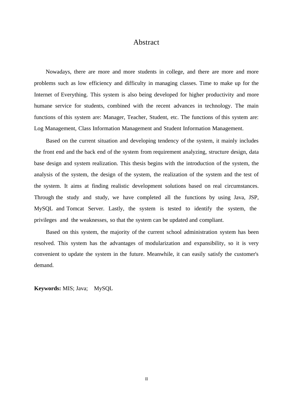 25年WP计算机科学与技术-基于J2EE的学生管理系统的设计与实现-18.150-19063.docx_第2页