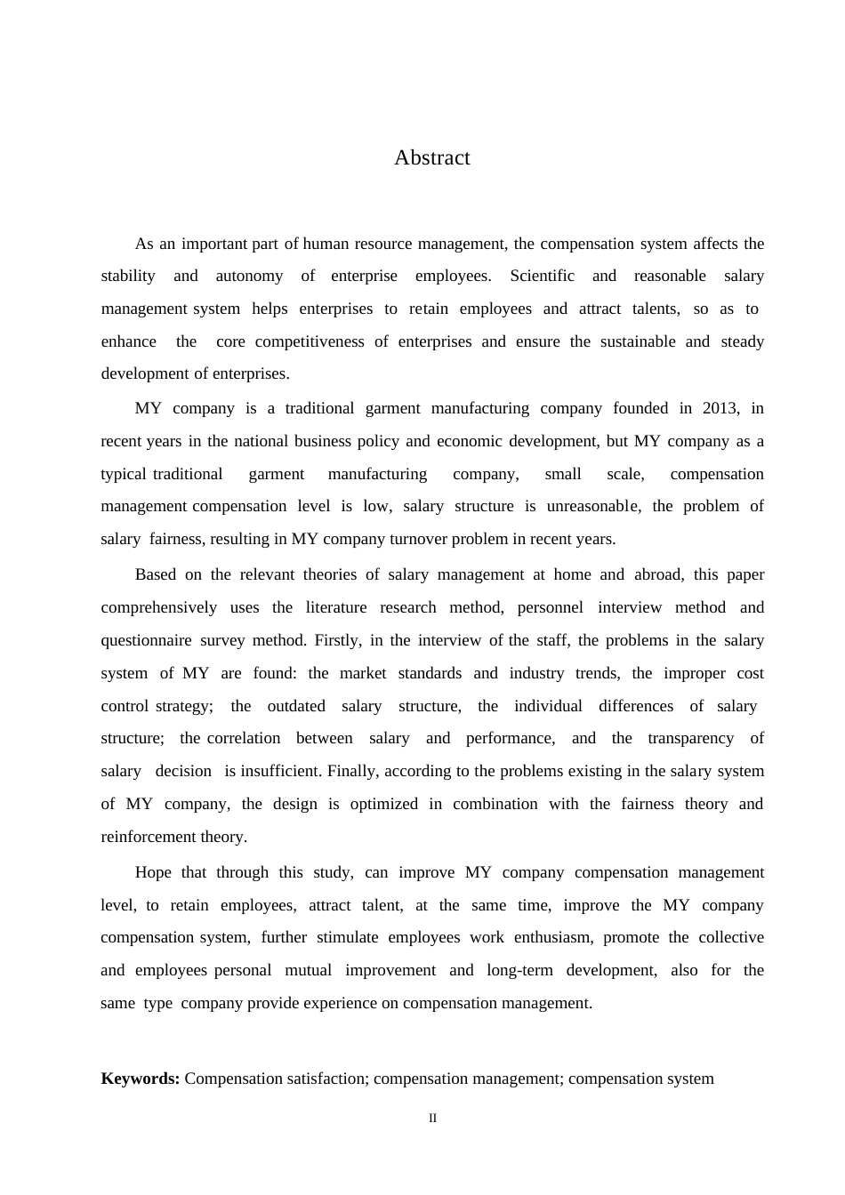 25年WPMY公司薪酬管理问题与对策研究0-9557.docx_第1页