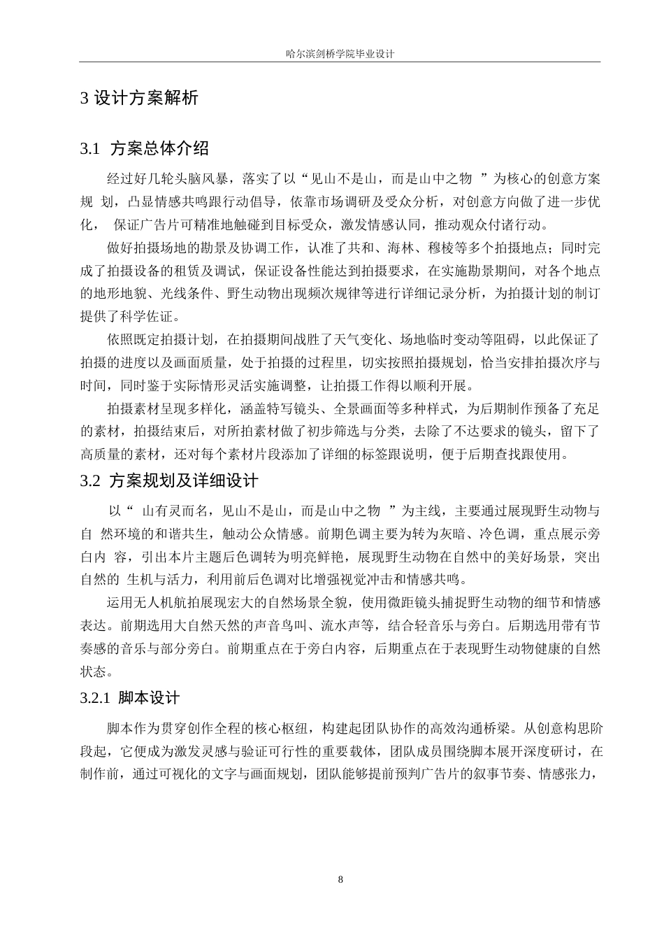 25年WP数字媒体艺术-《见山》野生动物保护公益广告片创作-2.350-8625.docx_第10页