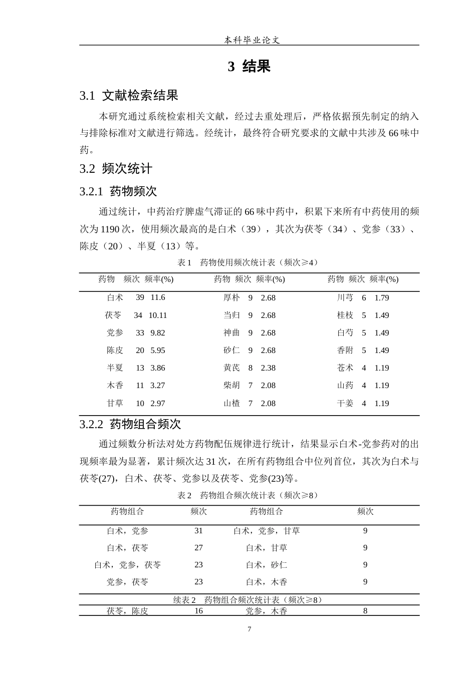 25年WP中药学-脾虚气滞证用药规律分析研究-2.410-7386.docx_第9页