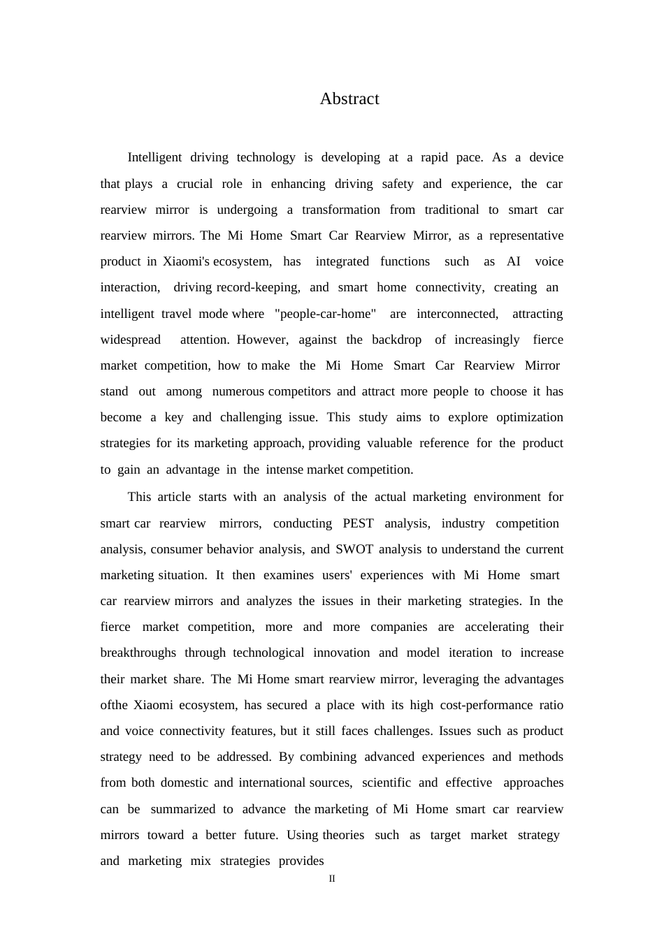 25年WP汽车服务工程-基于用户体验的米家智能汽车后视镜营销策略研究-7.310-26702.docx_第1页