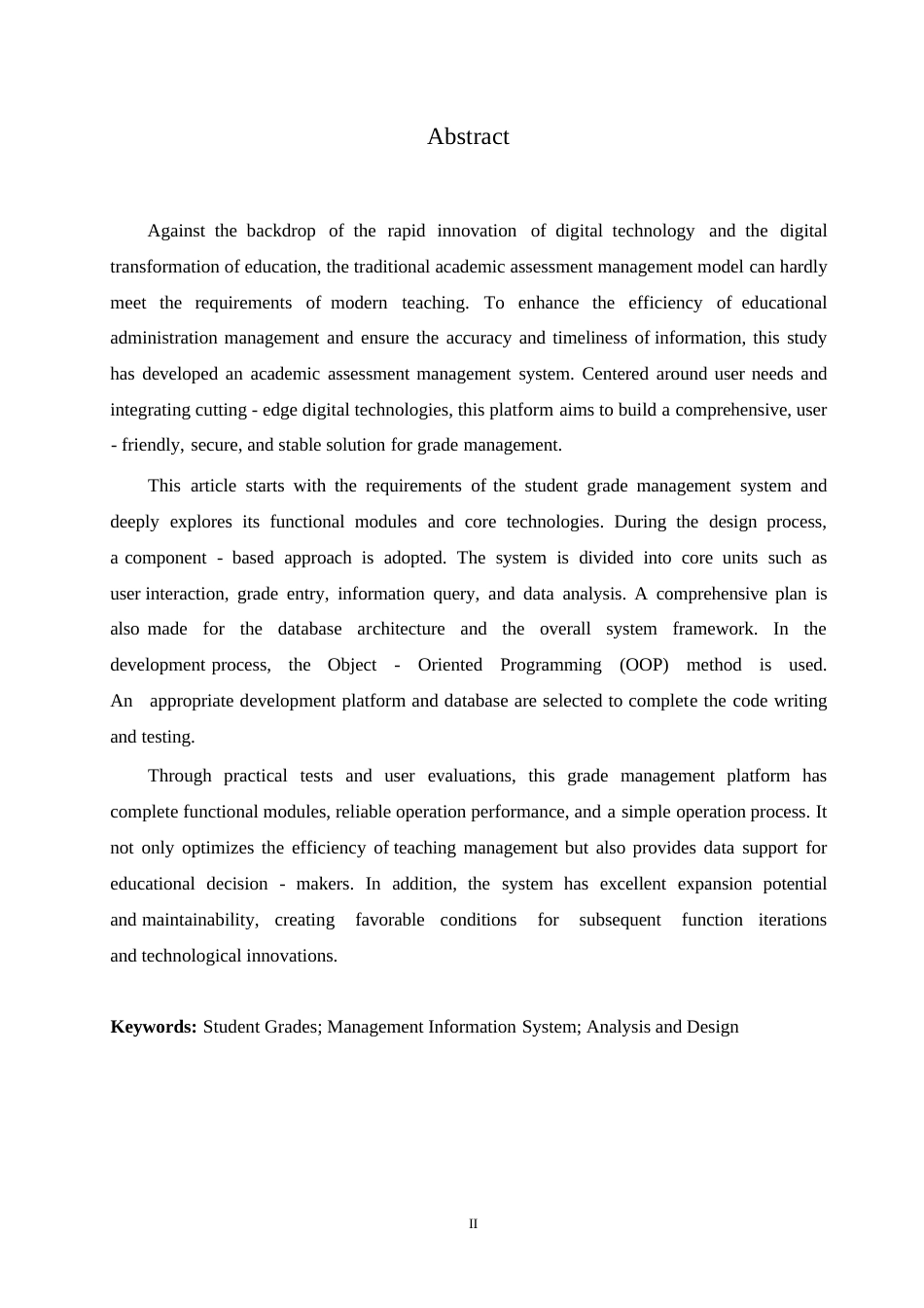 25年WP学生成绩管理系统的设计与实现0-约11040字符.docx_第2页