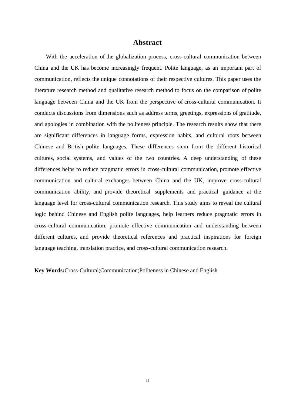 25年WP英语-跨文化交际下中英礼貌语的对比研究-10.410-10964.docx_第2页