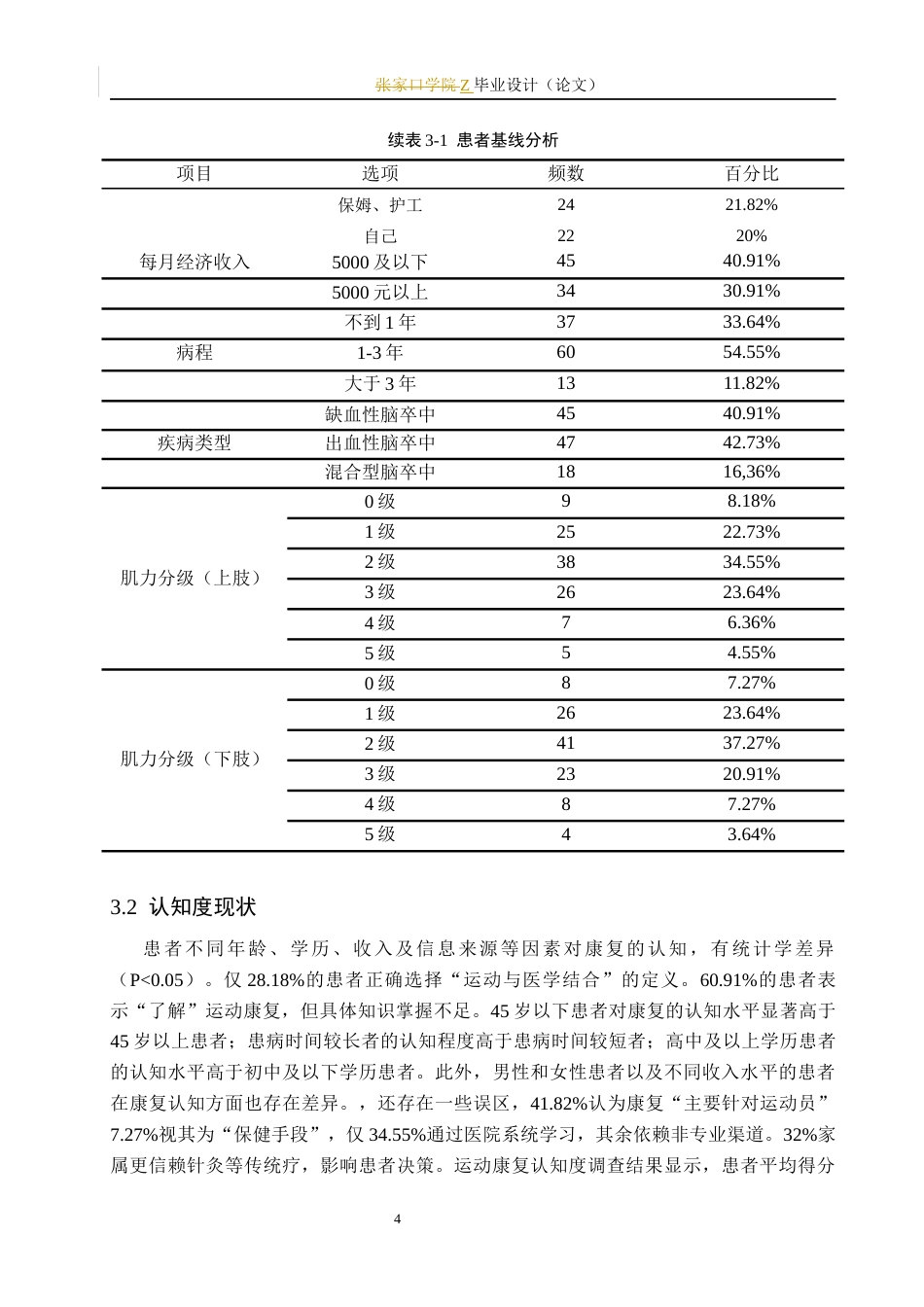 25年WP康复治疗学-脑卒中患者对运动康复的认知度及依从性调查-查重25.19AI0-10245.docx_第9页