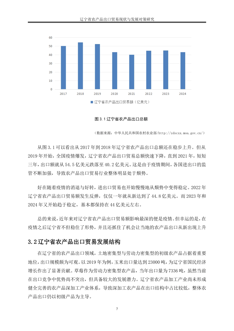 25年WP国际经济与贸易-辽宁省农产品出口贸易现状与发展对策研究10.260-21431.doc_第10页