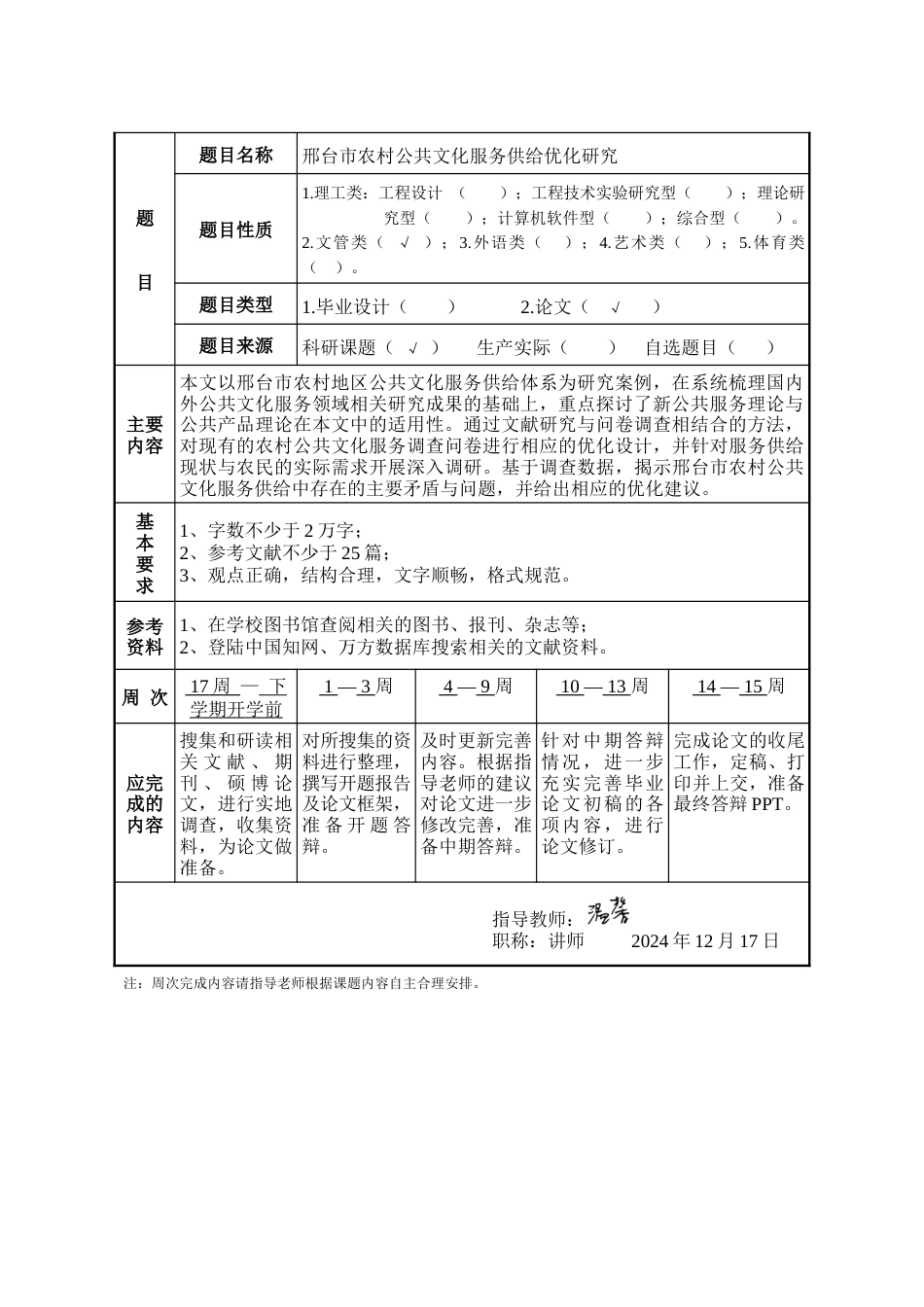 25年WP公共事业管理 邢台市农村公共文化服务供给优化研究17.95-AI9.85-约26195字符.docx_第4页