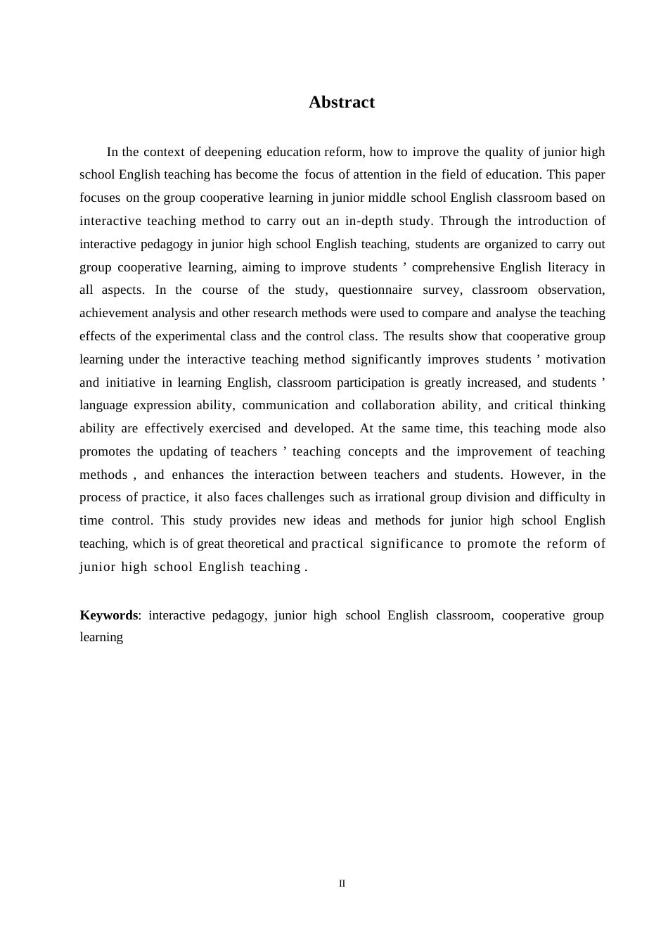 25年WP英语-基于互动式教学法的初中英语课堂小组合作学习研究-2.440-9733.docx_第2页
