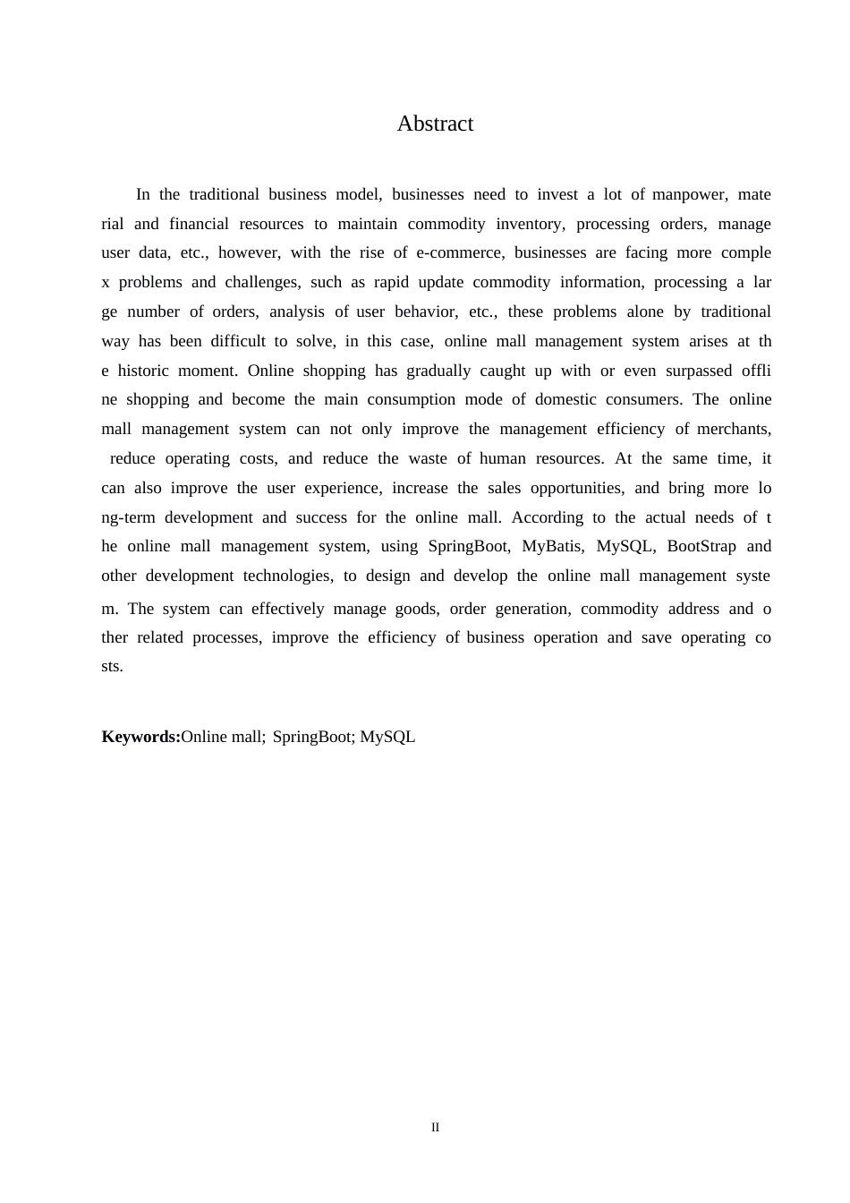25年WP计算机科学与技术0-关键词：网上商城；SpringBoot；MySQL-约10814字符.docx_第2页