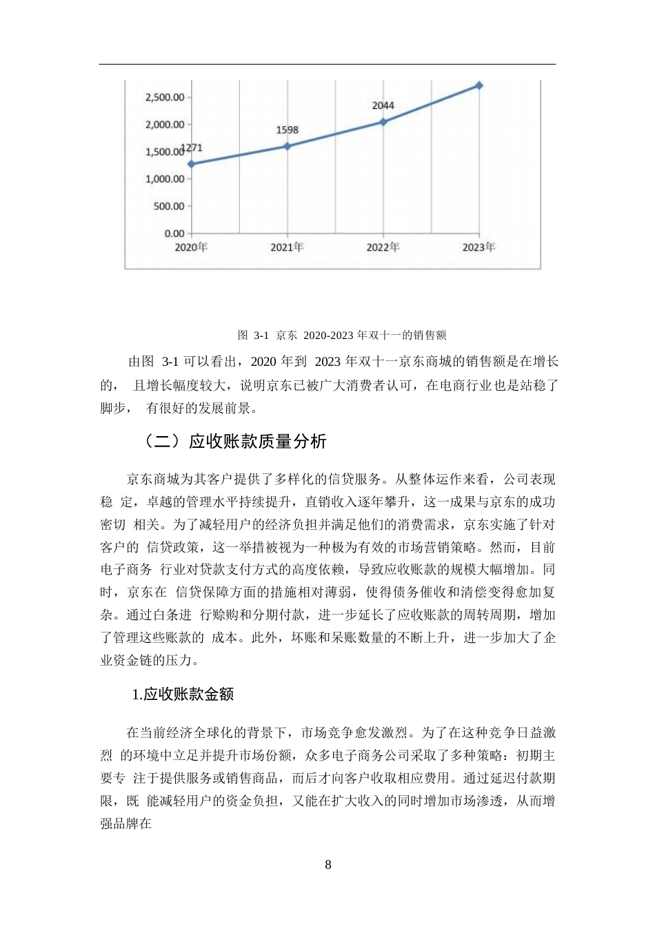 25年WPy241226035 降重 1.14 电商行业的应收账款管理问题与解决对策 ——以京东为例(1)0-14358.docx_第10页