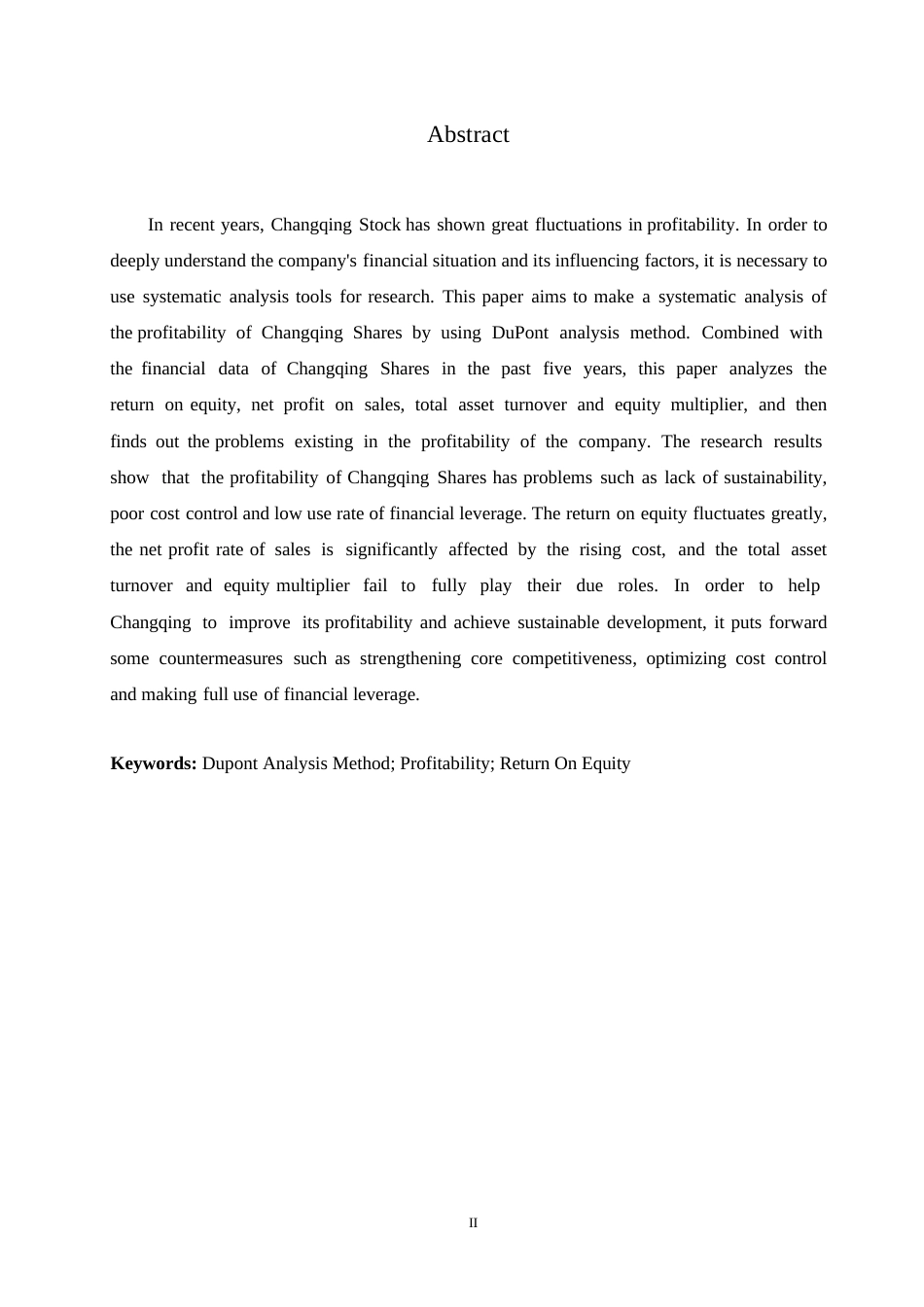 25年WP论文-基于杜邦分析法的长青股份盈利能力分析3-约15132字符.docx_第2页