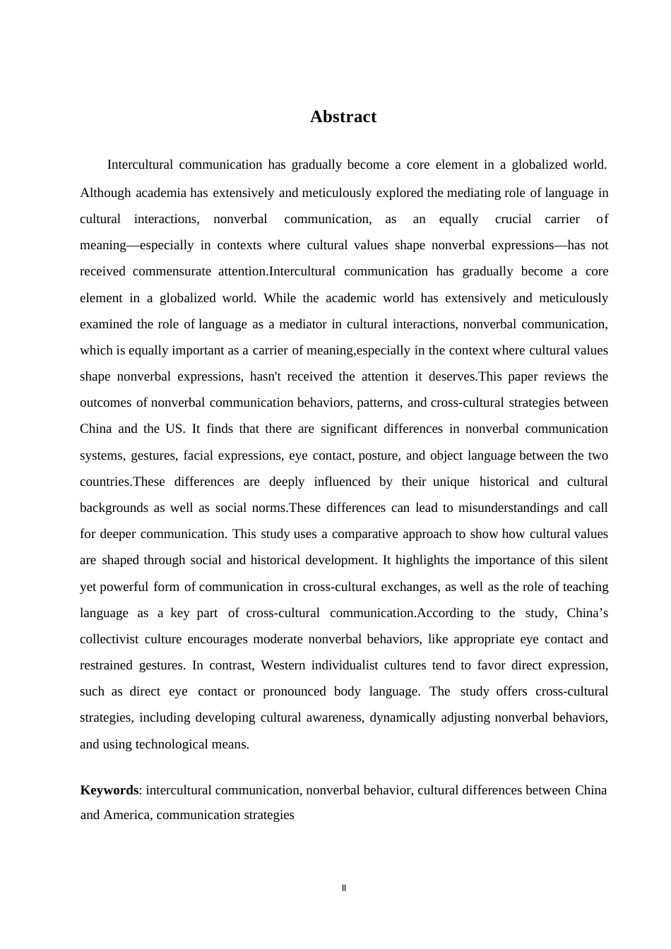25年WP英语-中美跨文化交际中非语言行为及策略研究-2.020-7816.docx_第3页