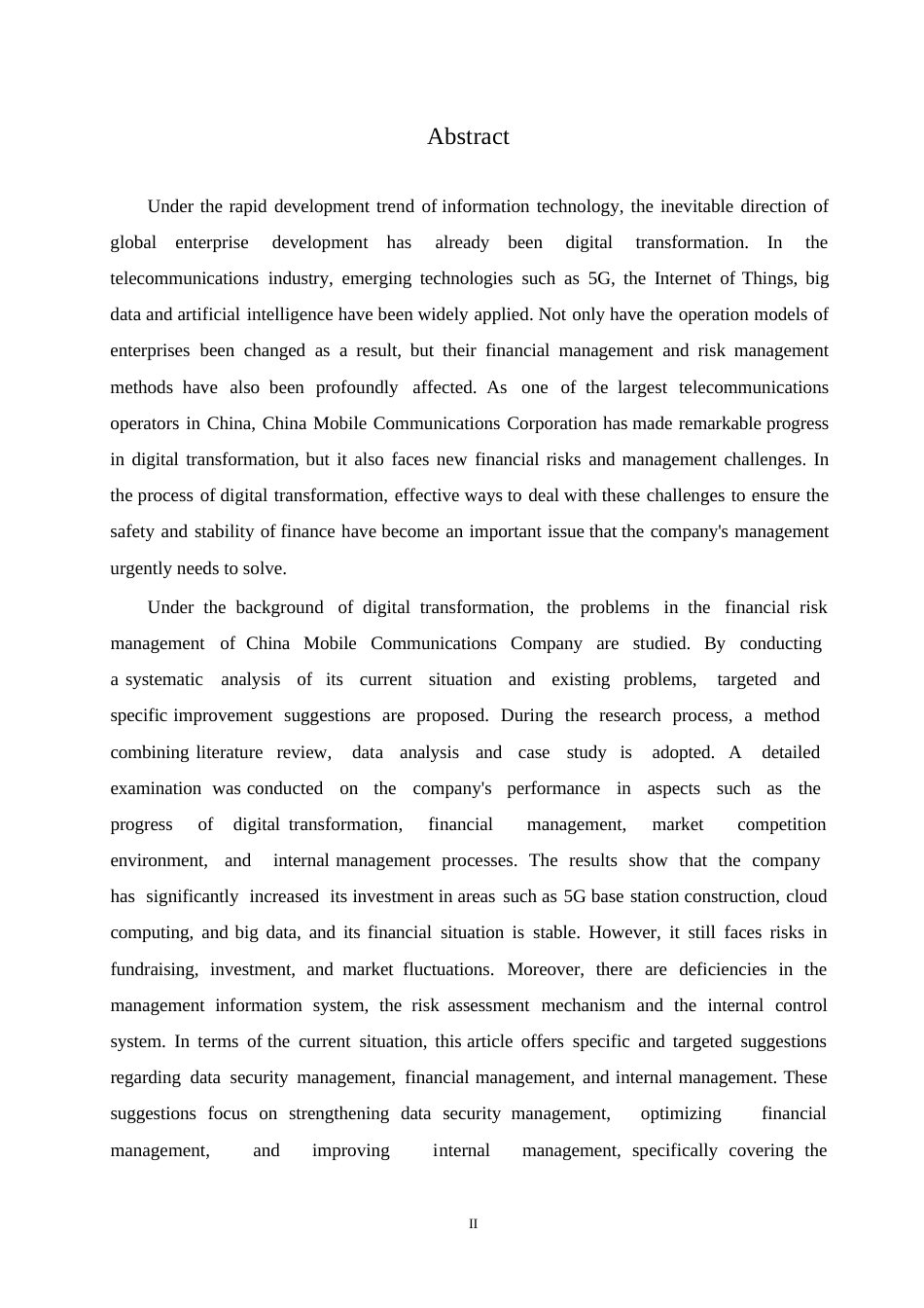 25年WP会计学-数字化转型下的中国移动通信财务风险管理分析-4.350-28127.docx_第2页