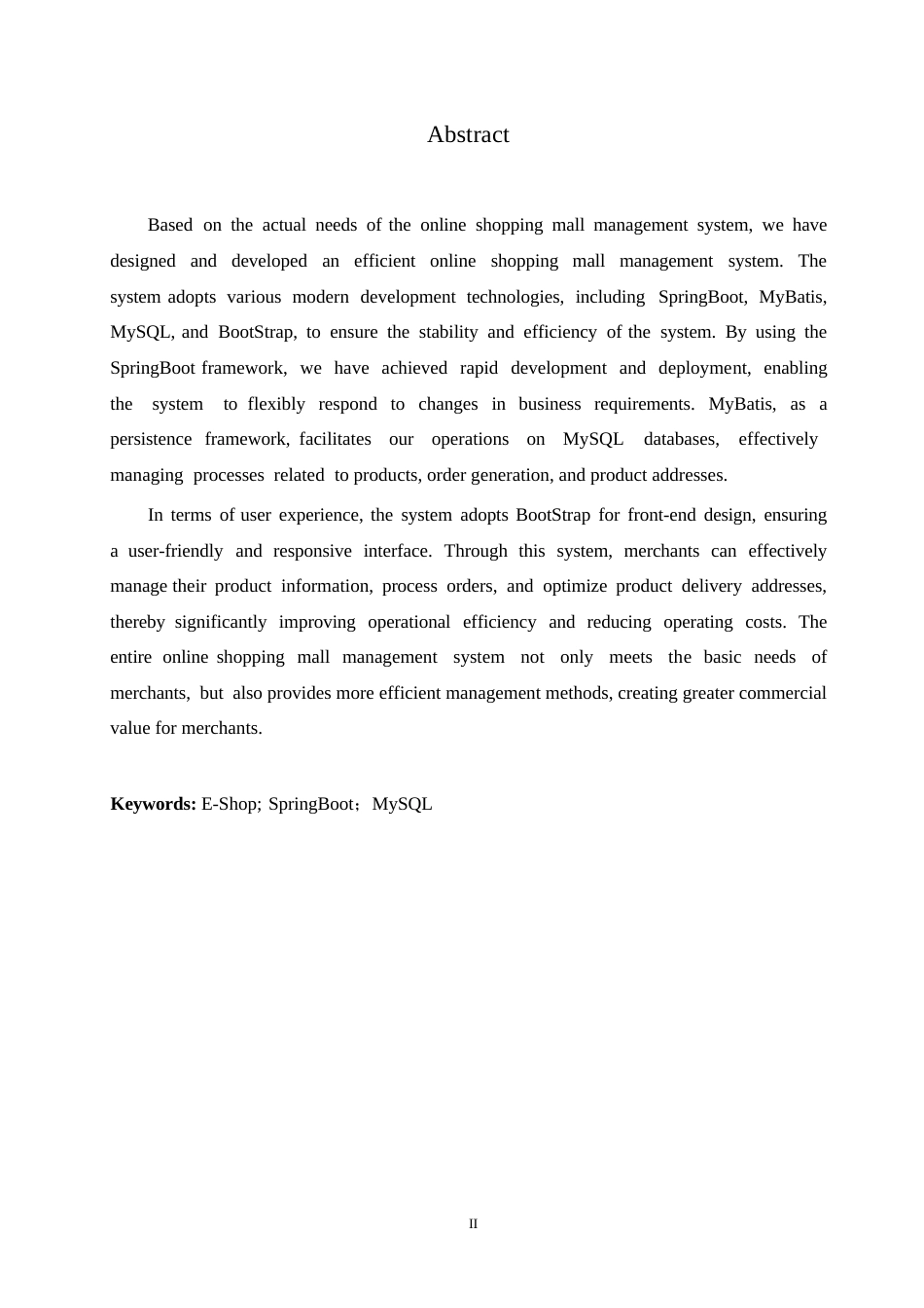 25年WP基于SpringBoot的网上商城管理系统设计与实现0-约10926字符.docx_第2页