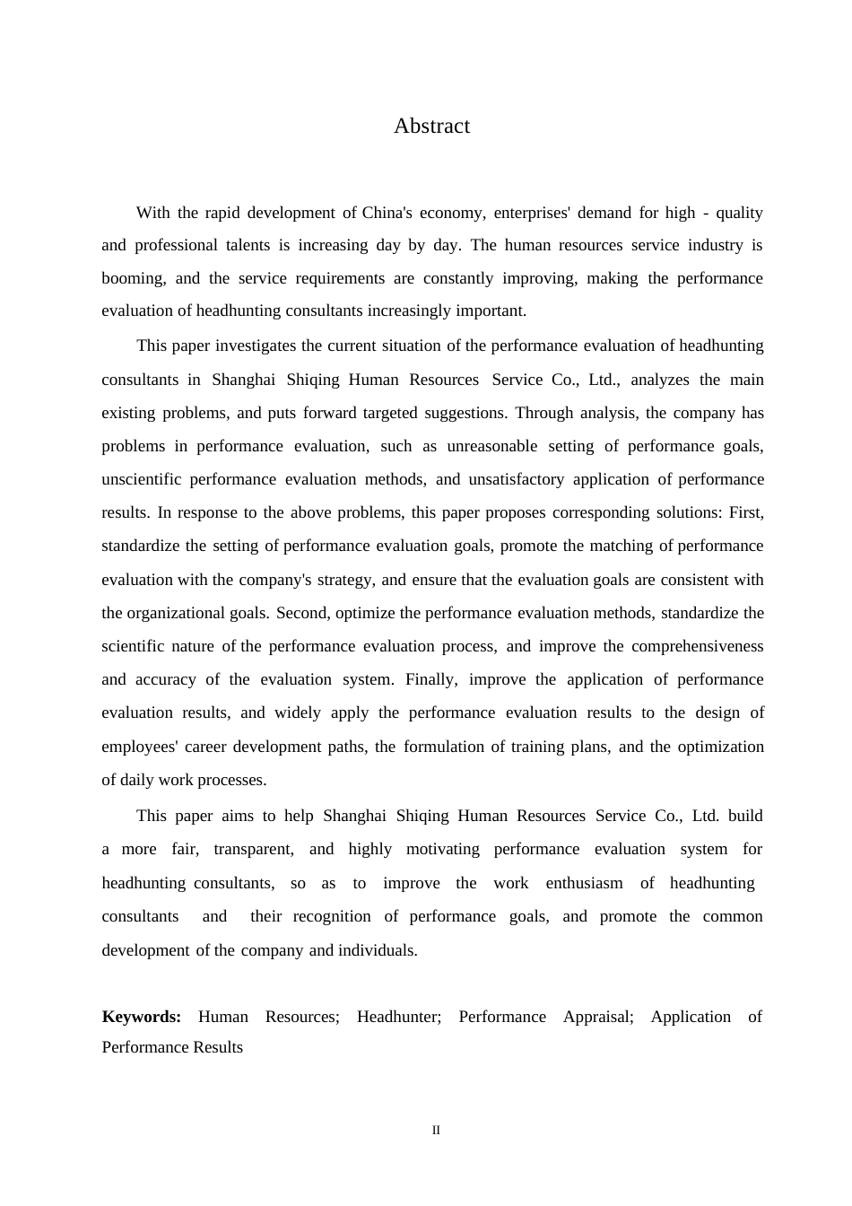 25年WP人力资源管理-(定稿)关键词：人力资源；猎头顾问；绩效考核；绩效结果应用-约17271字符.docx_第2页