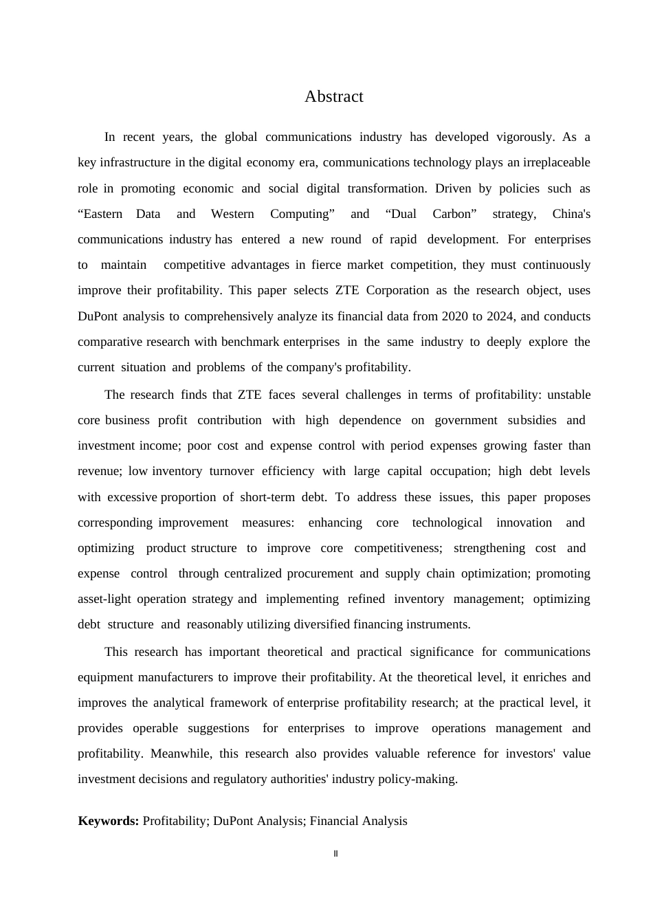 25年WP会计学-基于杜邦分析法的中兴通讯公司盈利能力分析-7.130-18051.docx_第2页