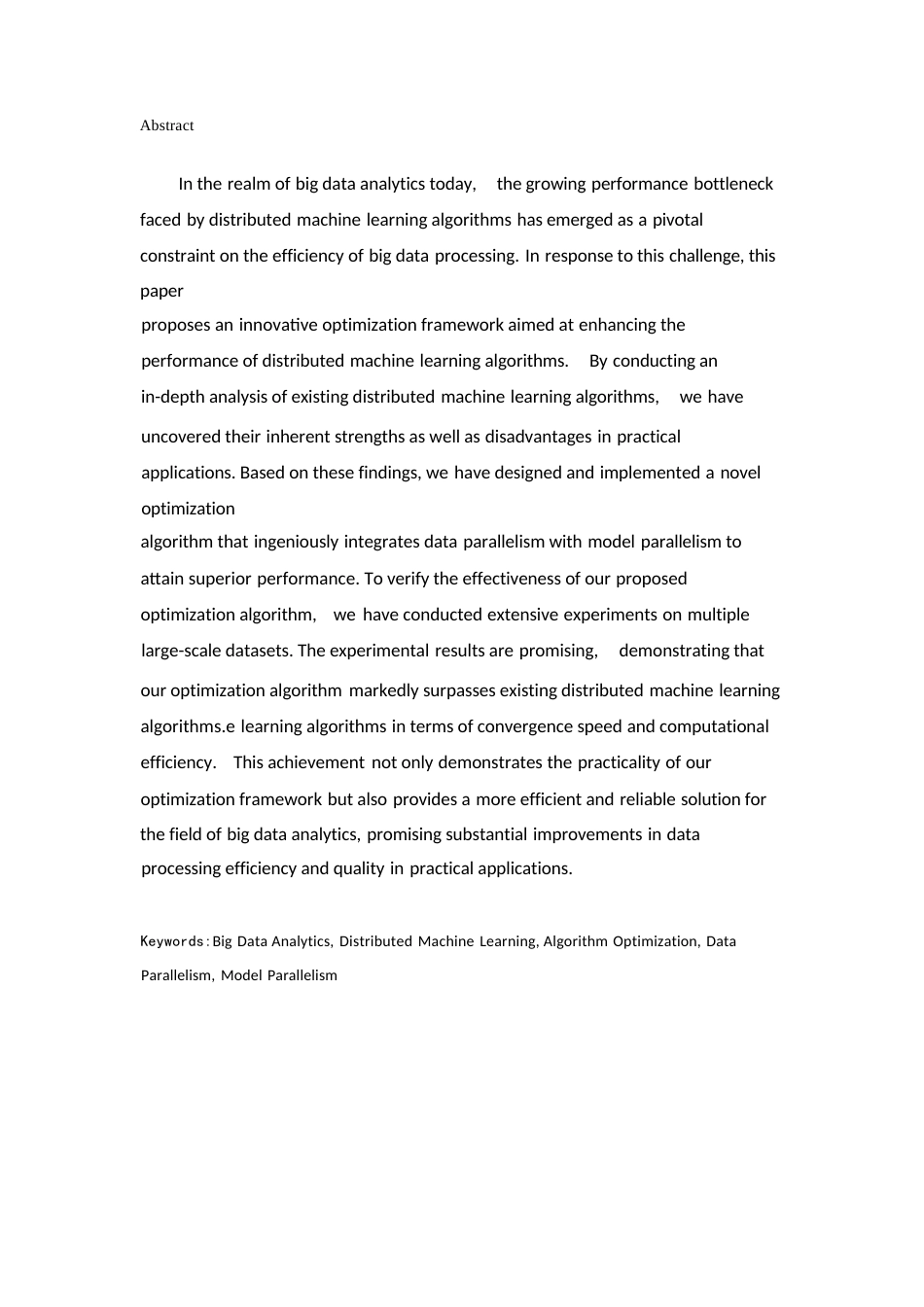 25年WP应用于大数据分析的分布式机器学习算法优化0-10480.docx_第2页