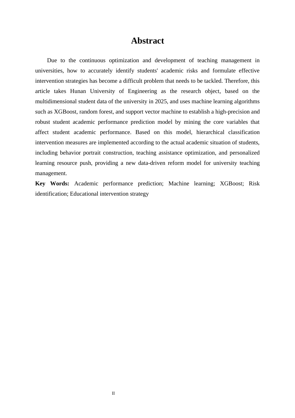 25年WP大数据管理与应用-《运用机器学习的学生学业成绩影响因素分析与干预策略——以某高校学生学习成绩为例》4.320-16974.docx_第2页