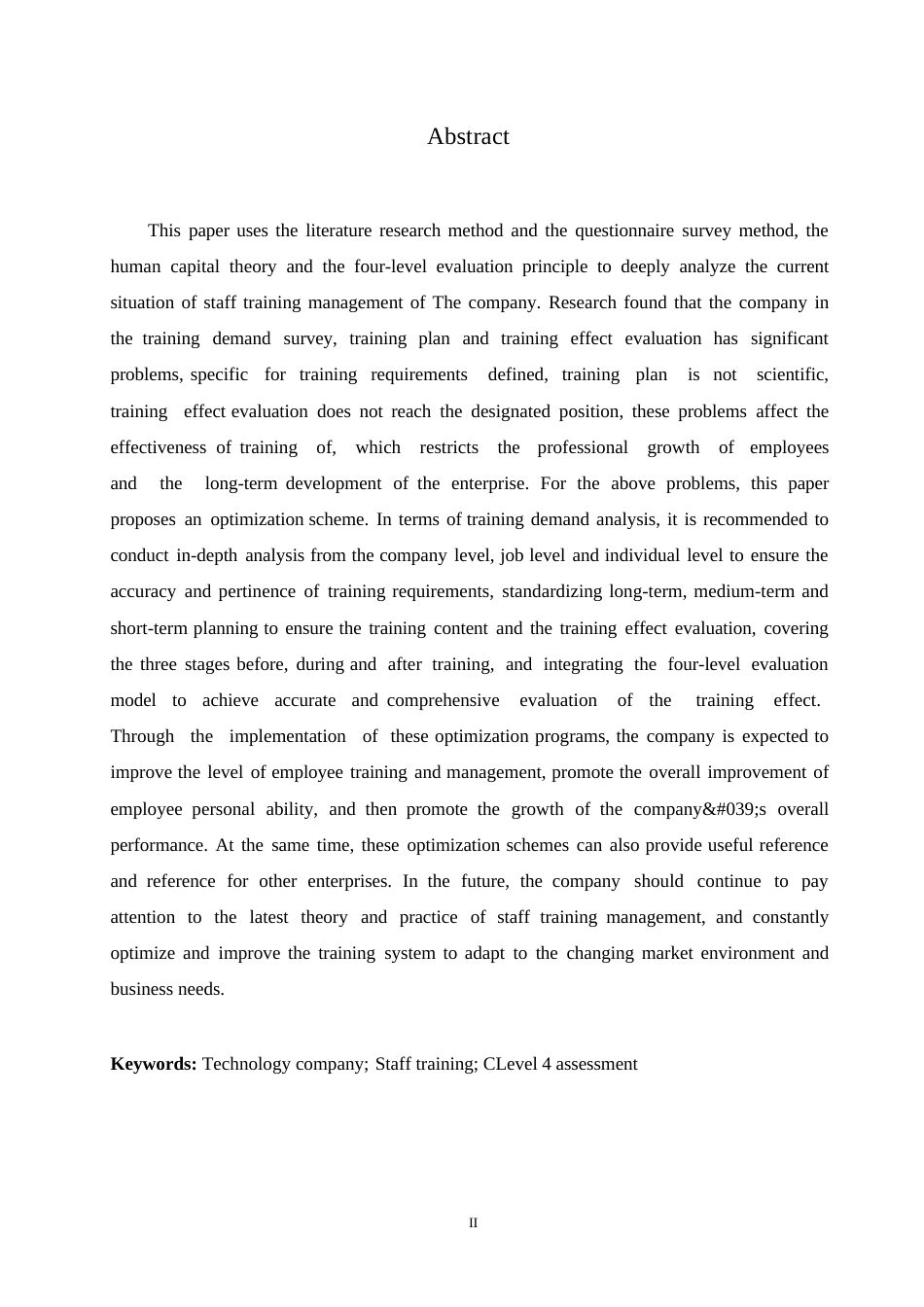 25年WP关键词：科技公司；员工培训；柯氏四级评估-约17562字符.docx_第2页