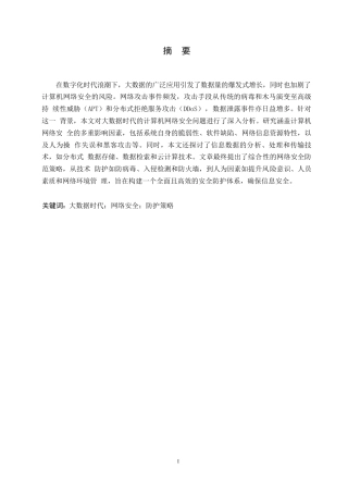 25年WP大数据时代计算机网络安全及防护策略（降重）0-9262.docx