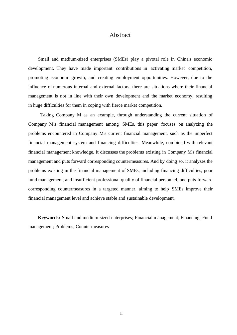 25年WP财务管理-焦永亮基于中小企业财务管理存在的问题及对策研究- 2025届)0-约11274字符.docx_第2页