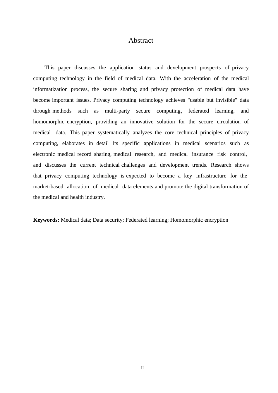 25年WP关键词：医疗数据；数据安全；联邦学习；同态加密-约10581字符.docx_第2页