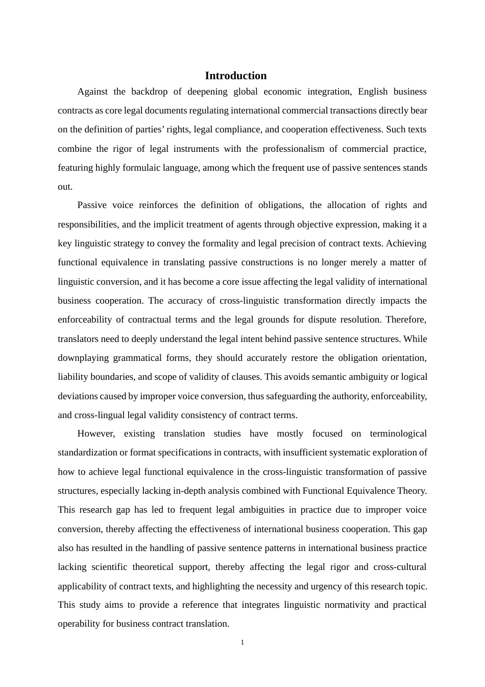 25年WP商务英语-功能对等理论视角下英文商务合同中被动句式翻译策略研究10.480-10064.docx_第6页