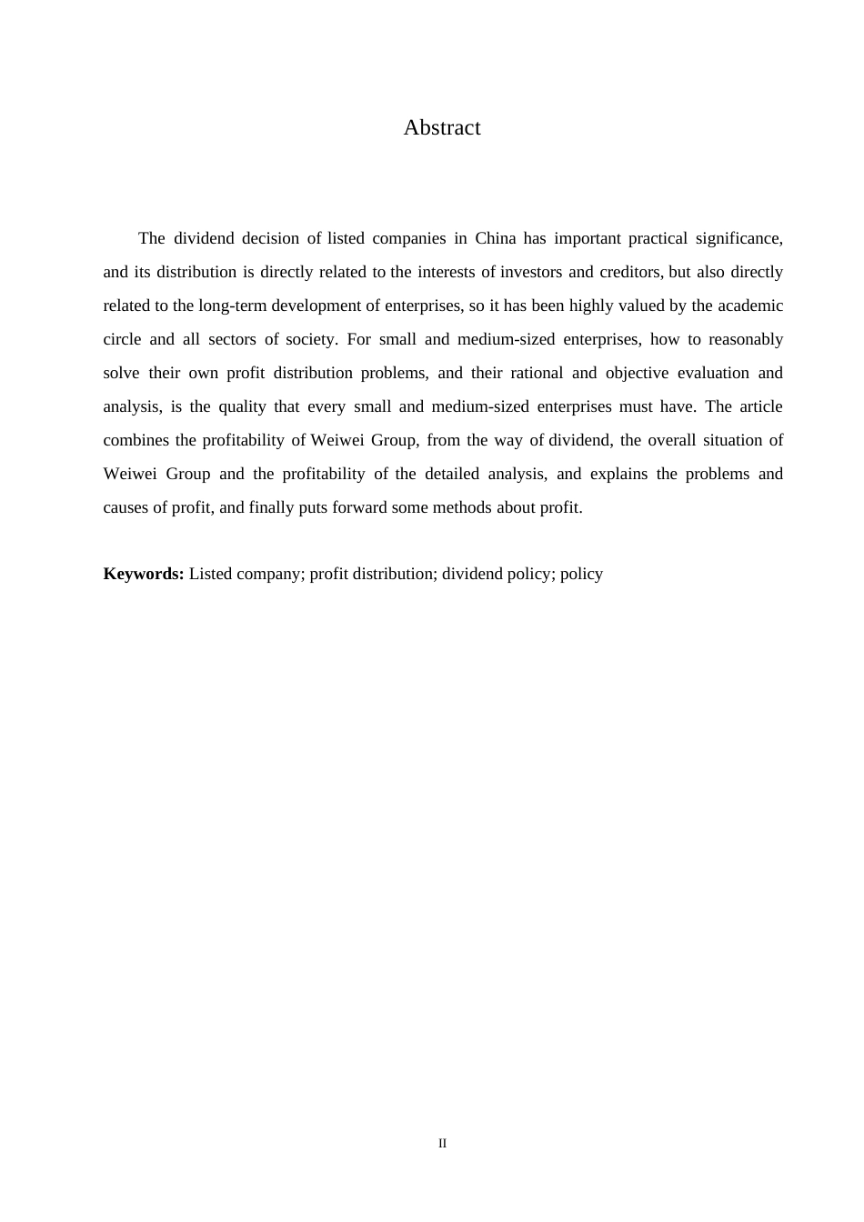 25年WP会计学-企业利润分配问题分析-以WW股份有限公司为例0-约10112字符.docx_第2页