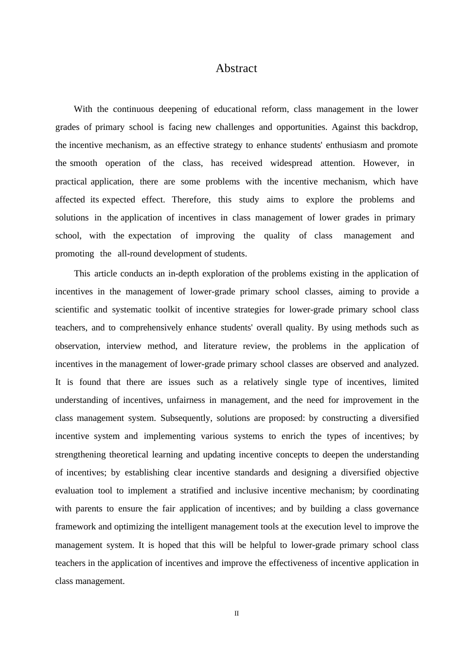 25年WP小学教育-小学低年级班级管理中激励运用存在的问题及解决策略-21.830-12778.docx_第2页