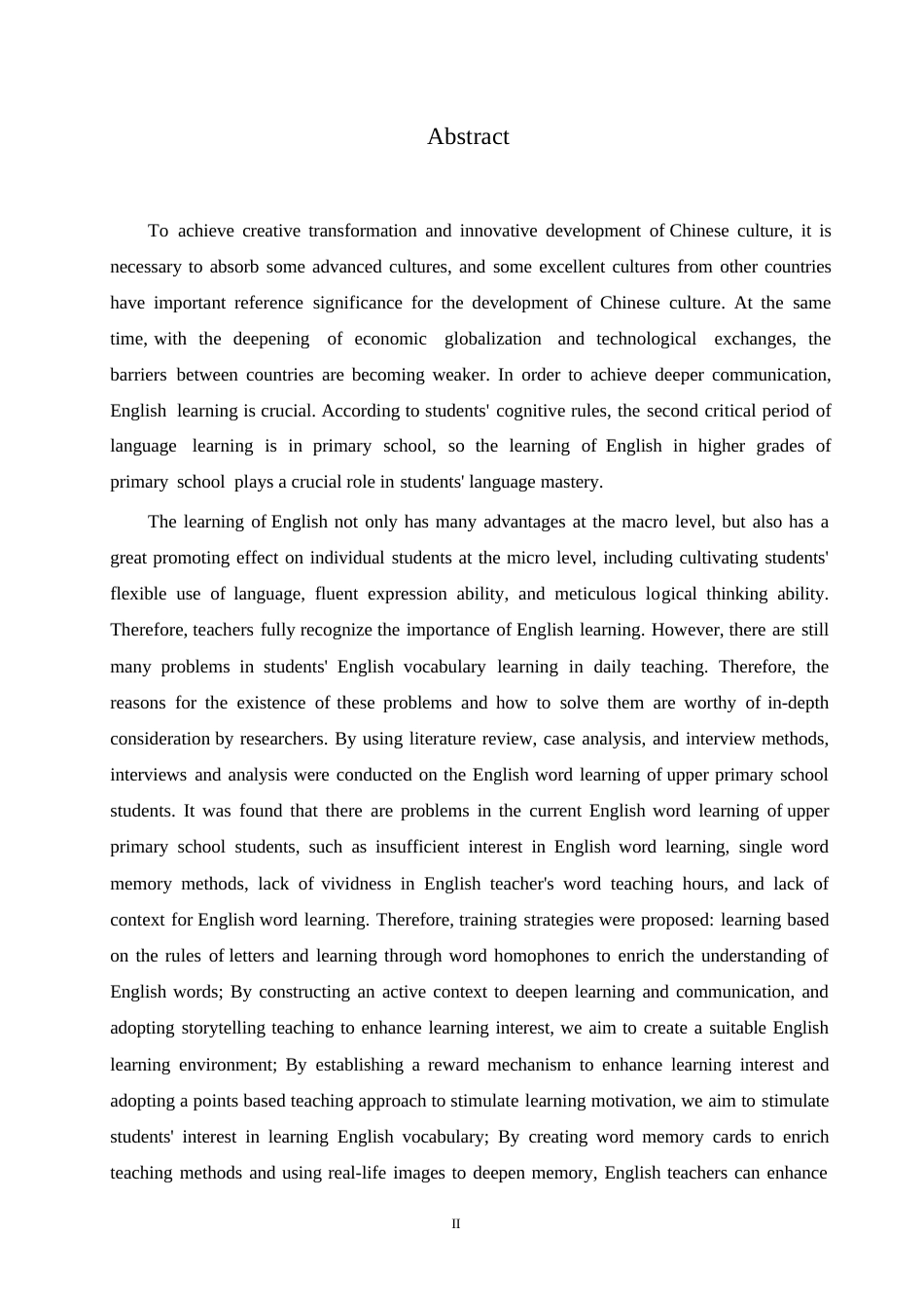 25年WP小学教育-小学高年级学生英语单词学习中存在的问题及对策-18.290-14528.docx_第2页