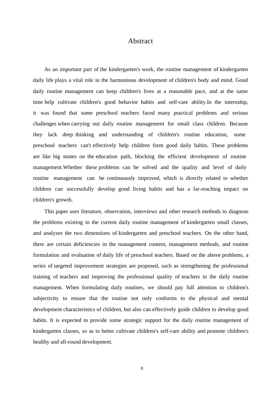 25年WP学前教育-幼儿园小班一日生活常规管理存在的问题及改善策略-12.190-14897.docx_第2页